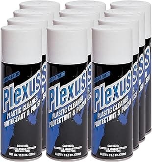 Plexus 20214-12PK-12PK Plastic Cleaner and Polish - 156 fl. oz., (Pack of 12)