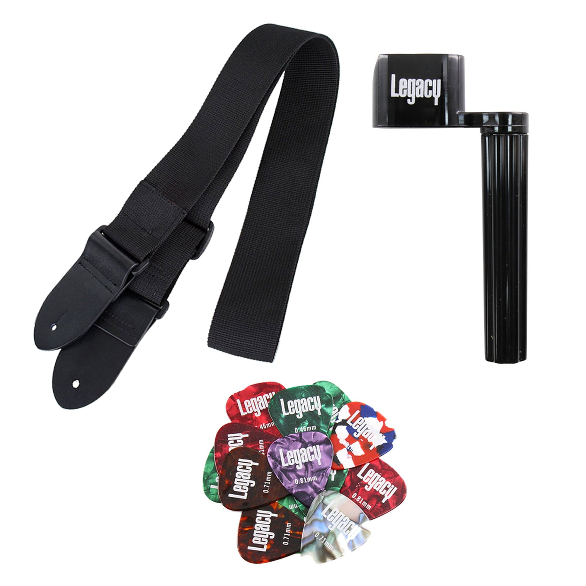 Legacy Beginner/Kids Guitalele Bundle with Peg Winder, Picks, and Strap