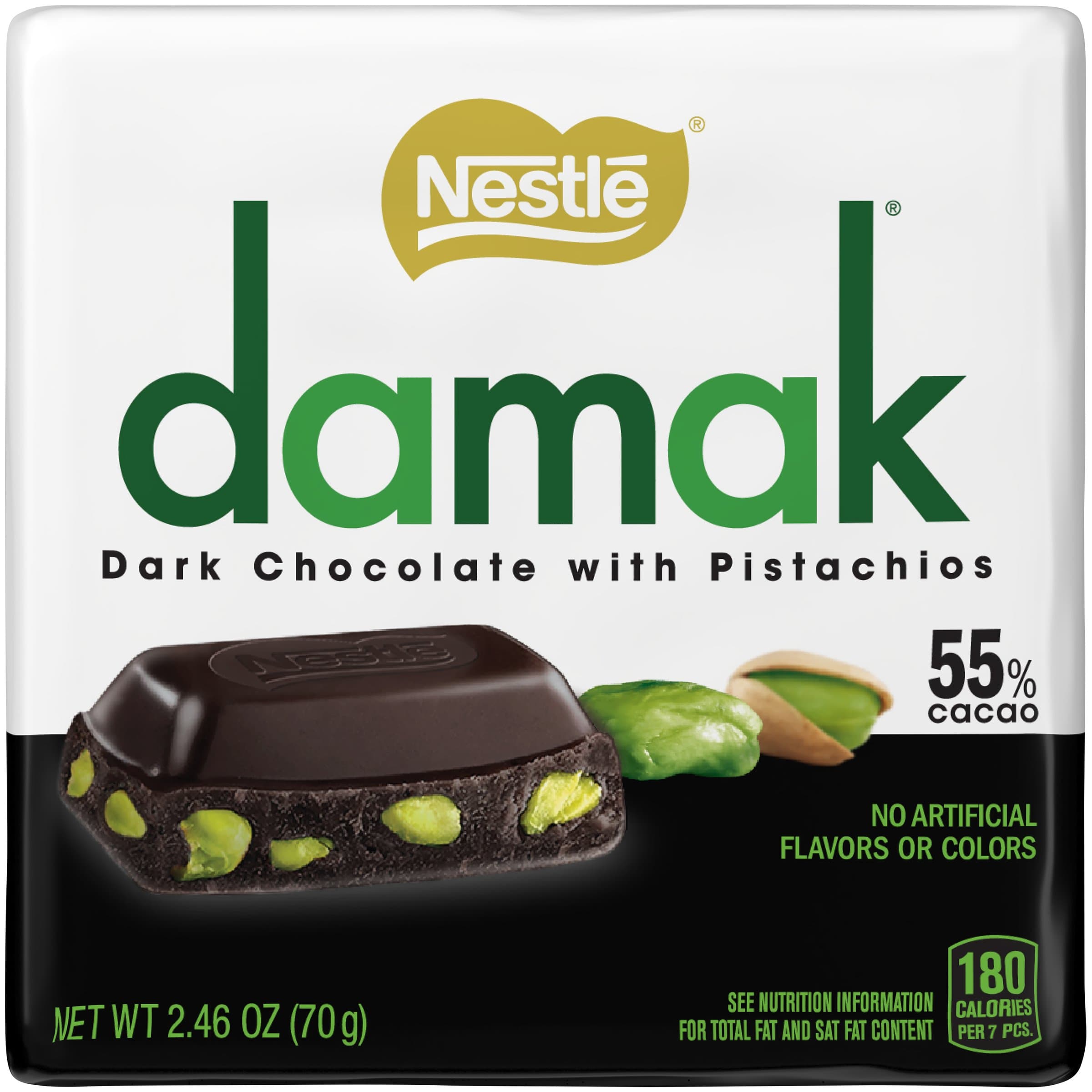 Dark Chocolate with Pistachios, 12 Count