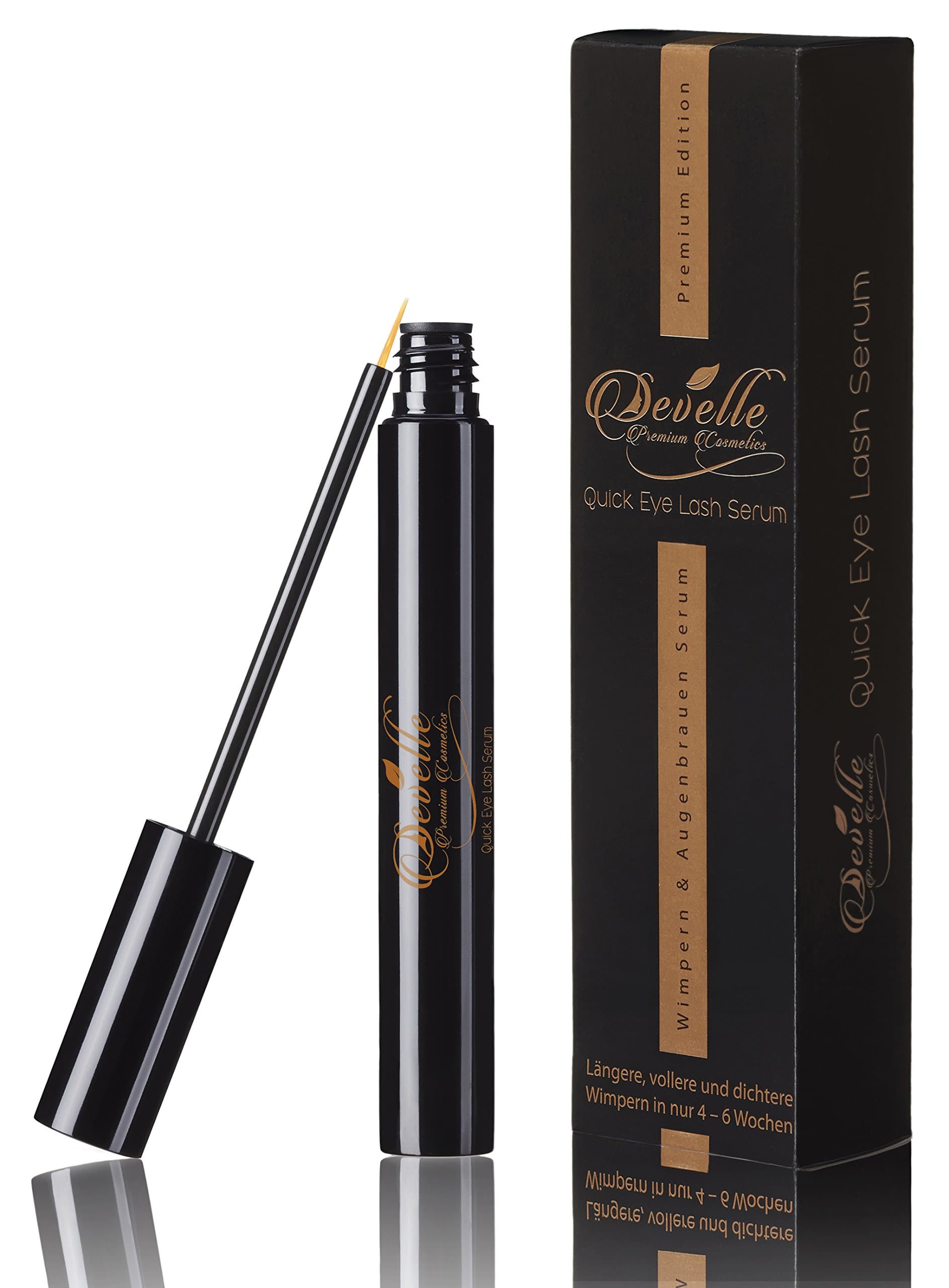 Develle Quick Eyelash Serum 8 ml. |double strength complex of active ingredients | Eyelash Growth Serum | Longer Lashes | EyeLash lengthening| Eyelash Enhancer