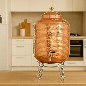 Steel Matka Stand for Home, Water Dispenser Rack for Kitchen, Pot Rack, Water Pot Stand, Terracotta Water Dispenser Stand, Countertop Pot Stand, Utensils Racks for Home Kitchen