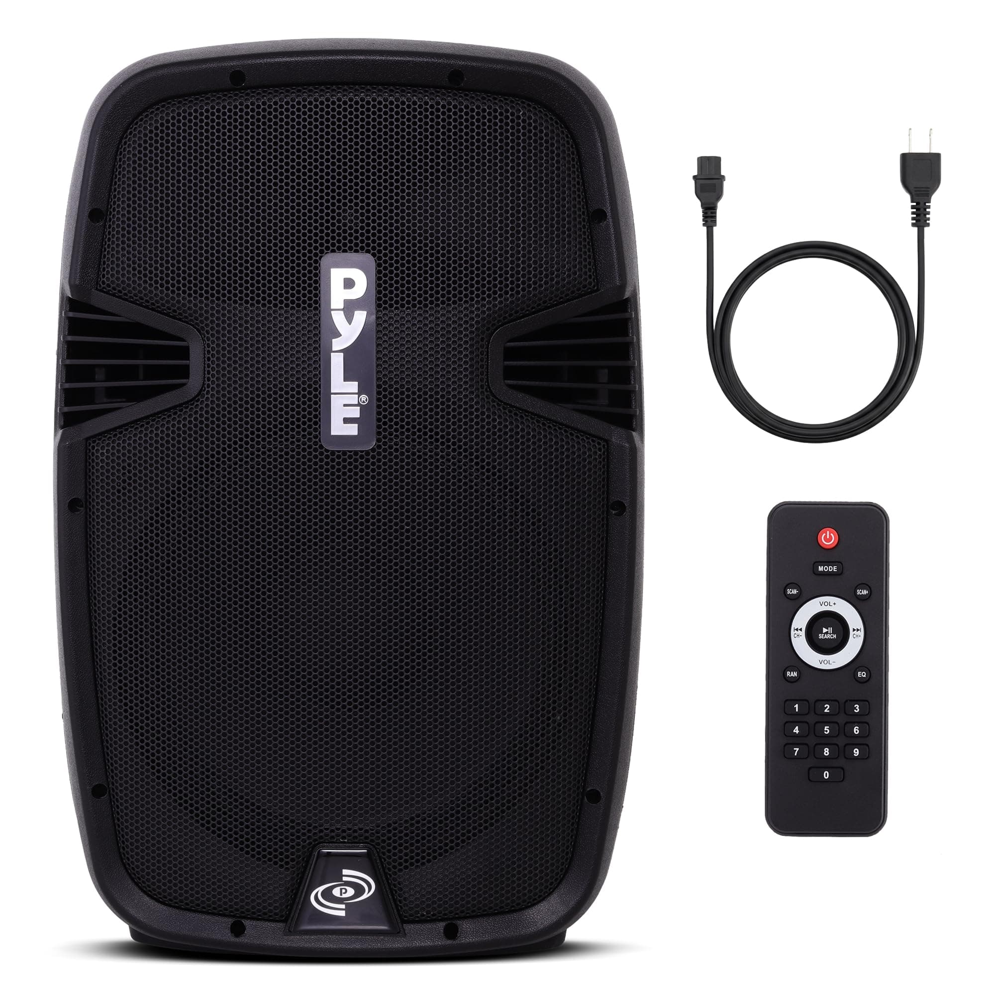 PPHP1237UB Powered Speaker - Active PA Loudspeaker Bluetooth System - 12 Inch Bass Subwoofer Stage Speaker Monitor - Built in USB for MP3 Amplifier - DJ Party Portable Sound Stereo Amp Sub for Co
