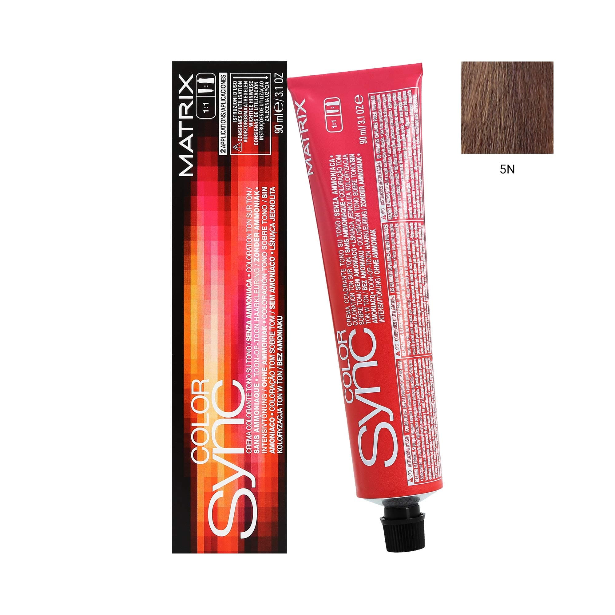 MatrixColour Sync Dye, Color 5N, Dark Brown, 90 ml