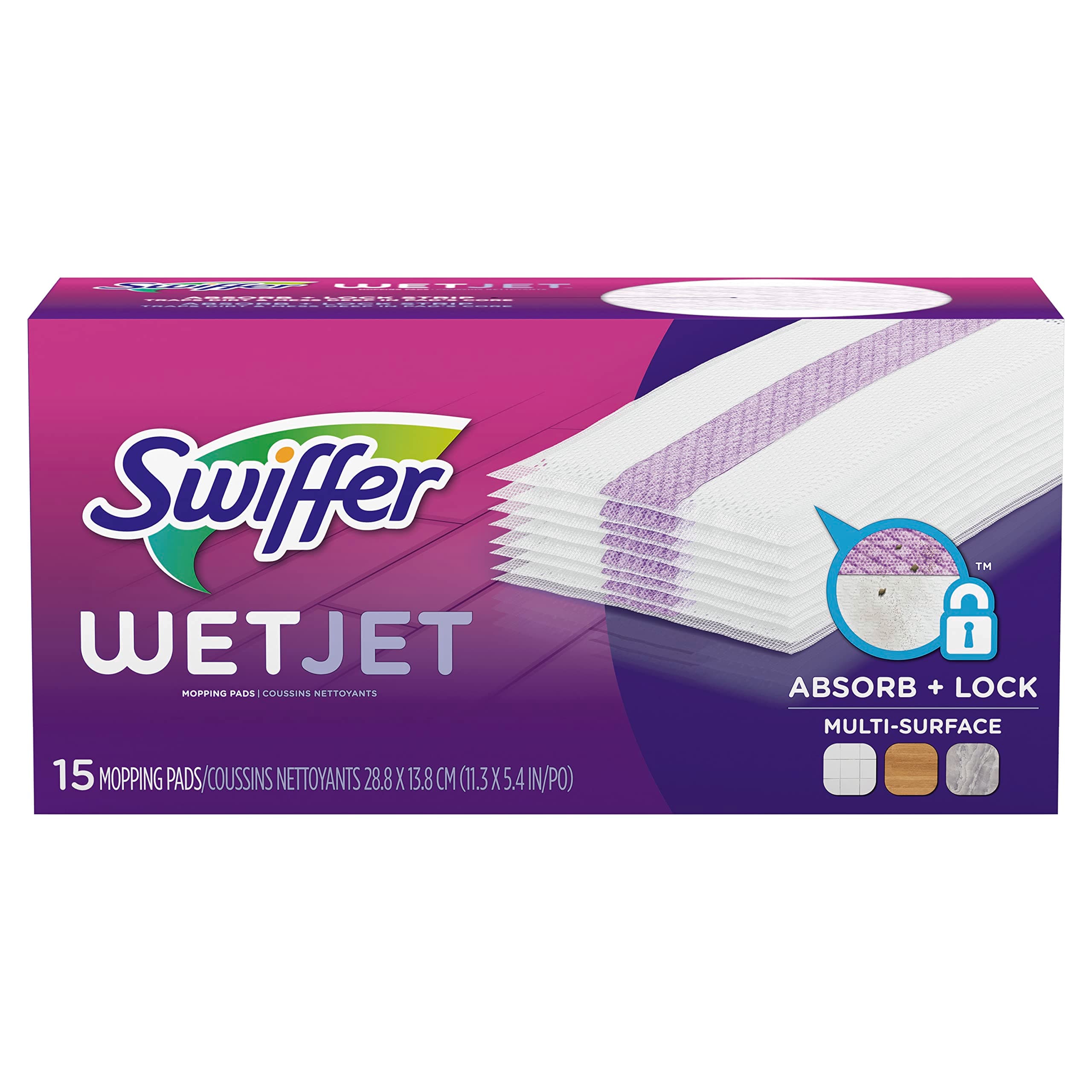 15CT WetJet Refill Pads