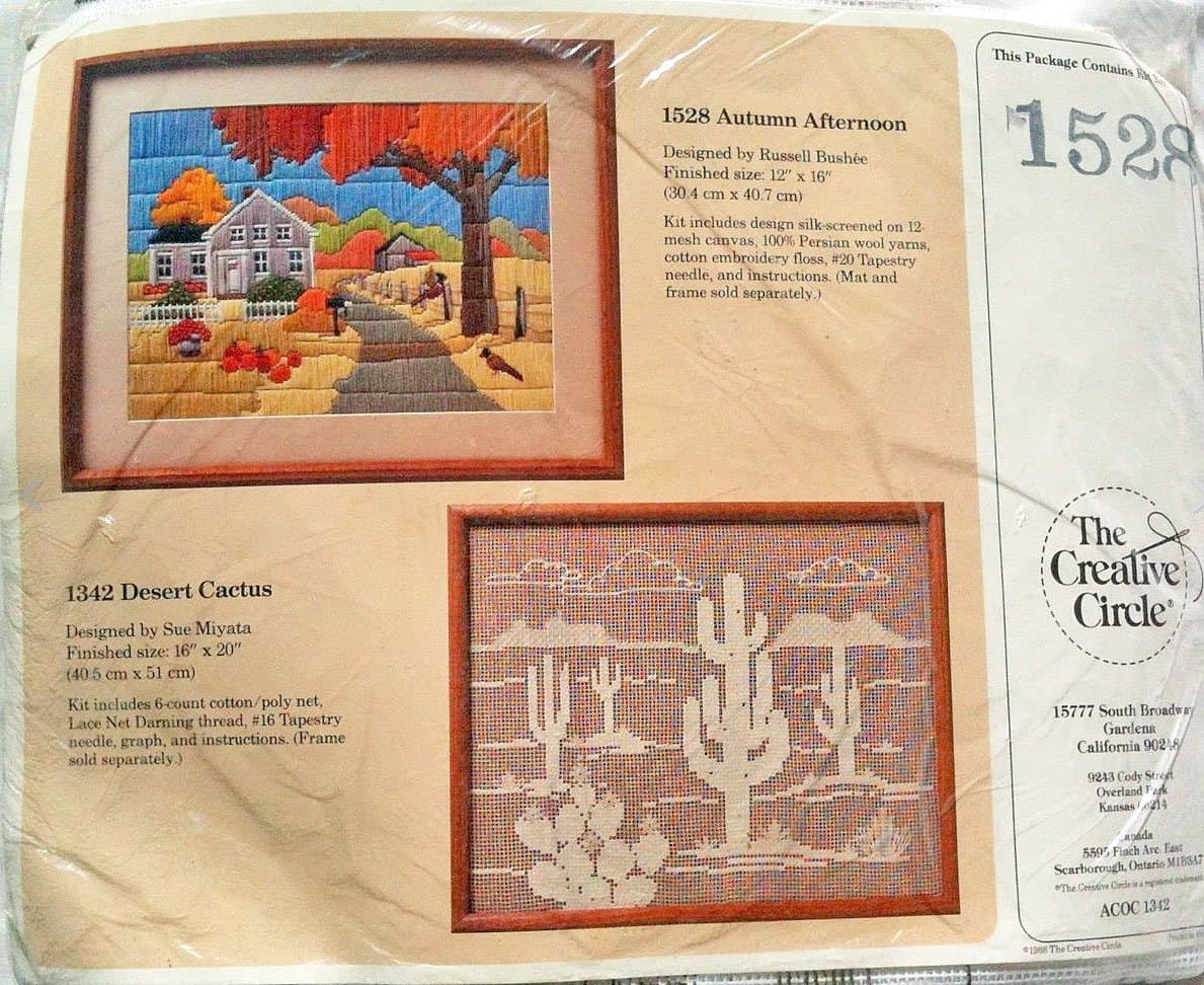 Creative Circle Needlepoint Kit 1528 Autumn Afternoon