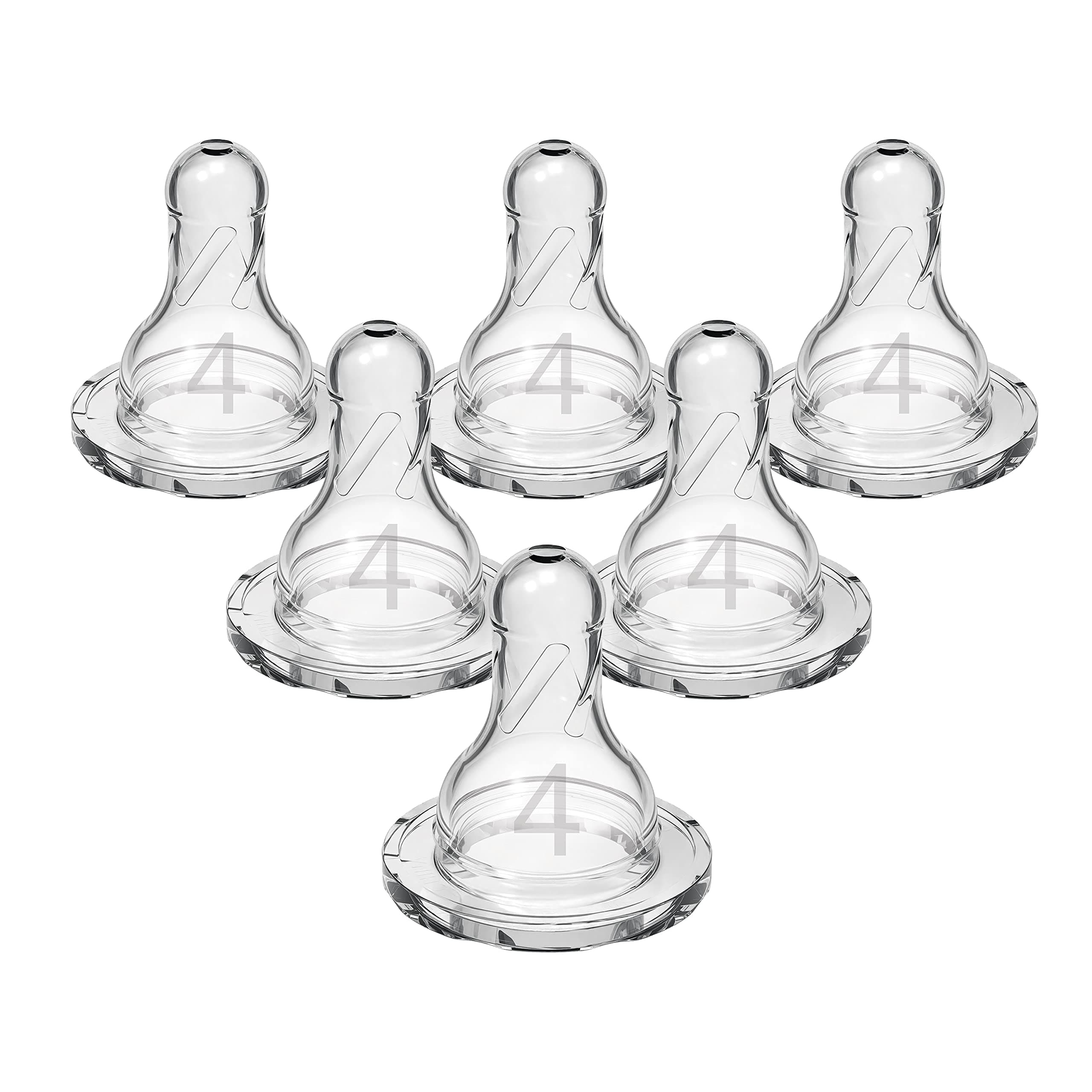 Dr. Brown's 6 Piece Standard Replacement Nipple, Level 4 by Dr. Brown's