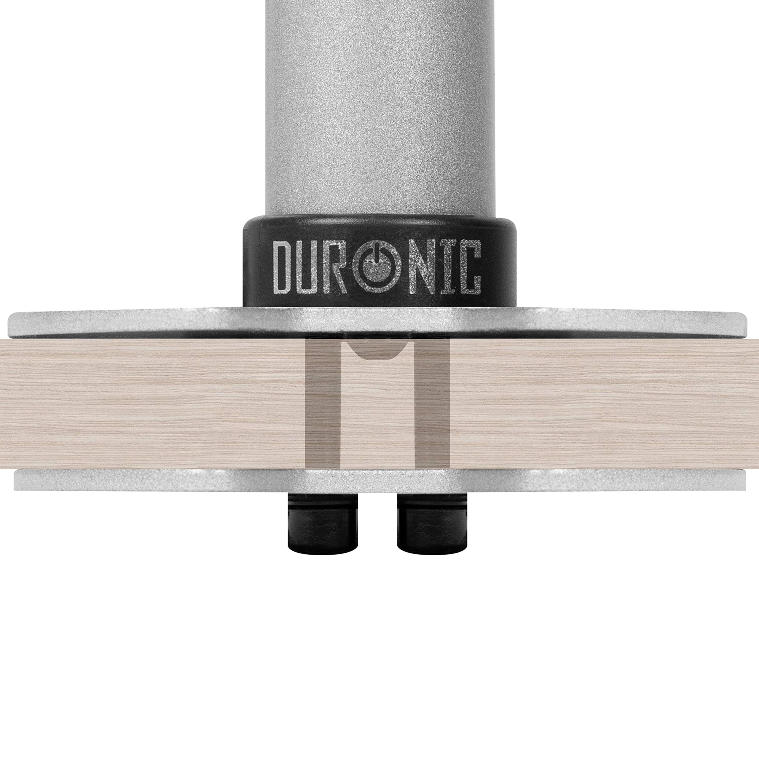 Duronic Grommet 1 [Silver] DM-GR-01 SR | Adaptor for Fixing Monitor Arm Bracket via a Hole in The Desk | Compatible with Duronic Desk Mounts DM15, DM25, DM35 Ranges and DM451 ONLY