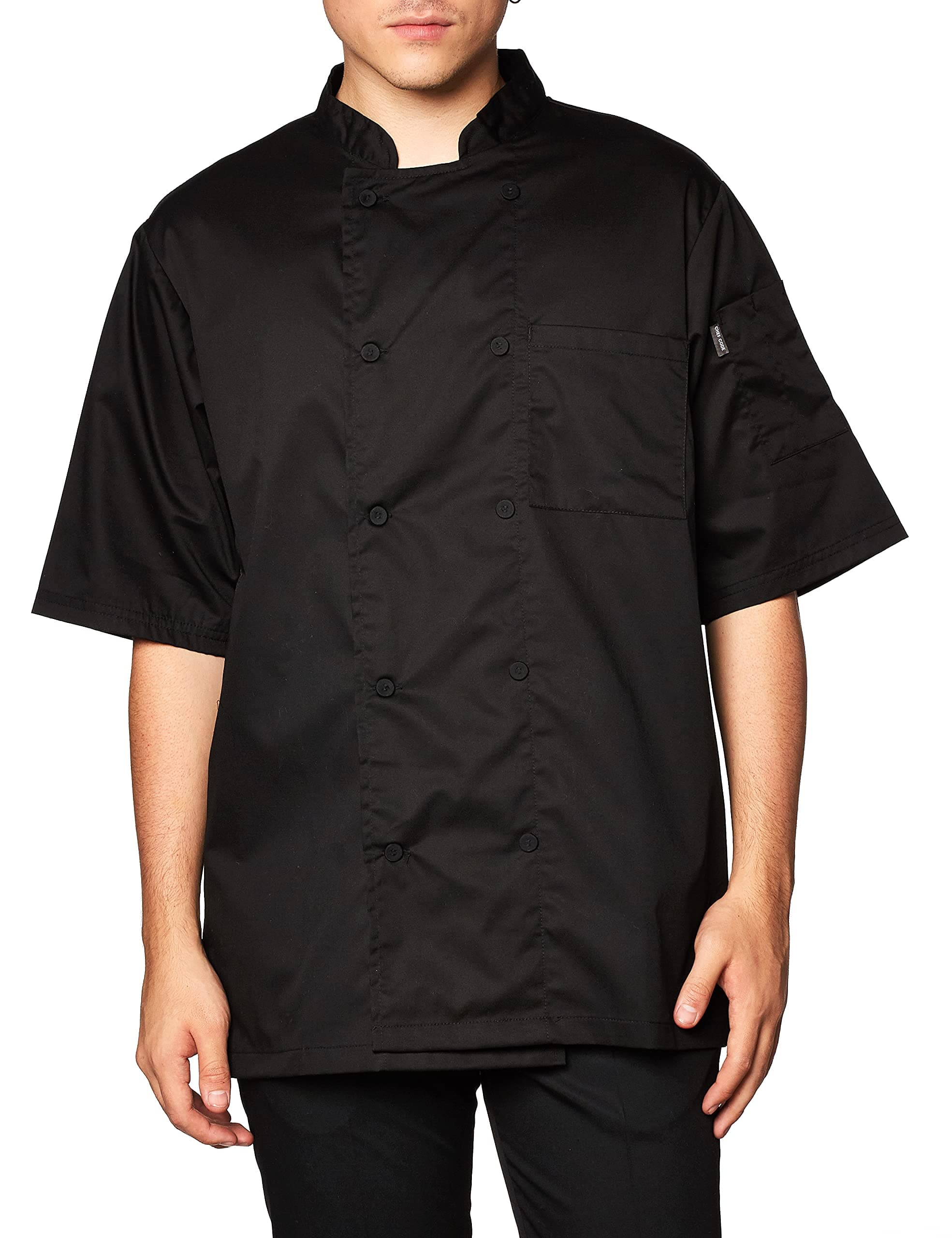 Chef Code Men's Short Sleeve Unisex Cool Breeze Chef Coats