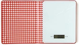 Suck UK Cook's Book Kitchen Scale | Digital Food Scale | Kitchen Gadgets | Baking Accessories | Cooking Accessories | Hidden Weighing Scales In A Book | Red Hard Case Cover | Easy Clean Glass Surface