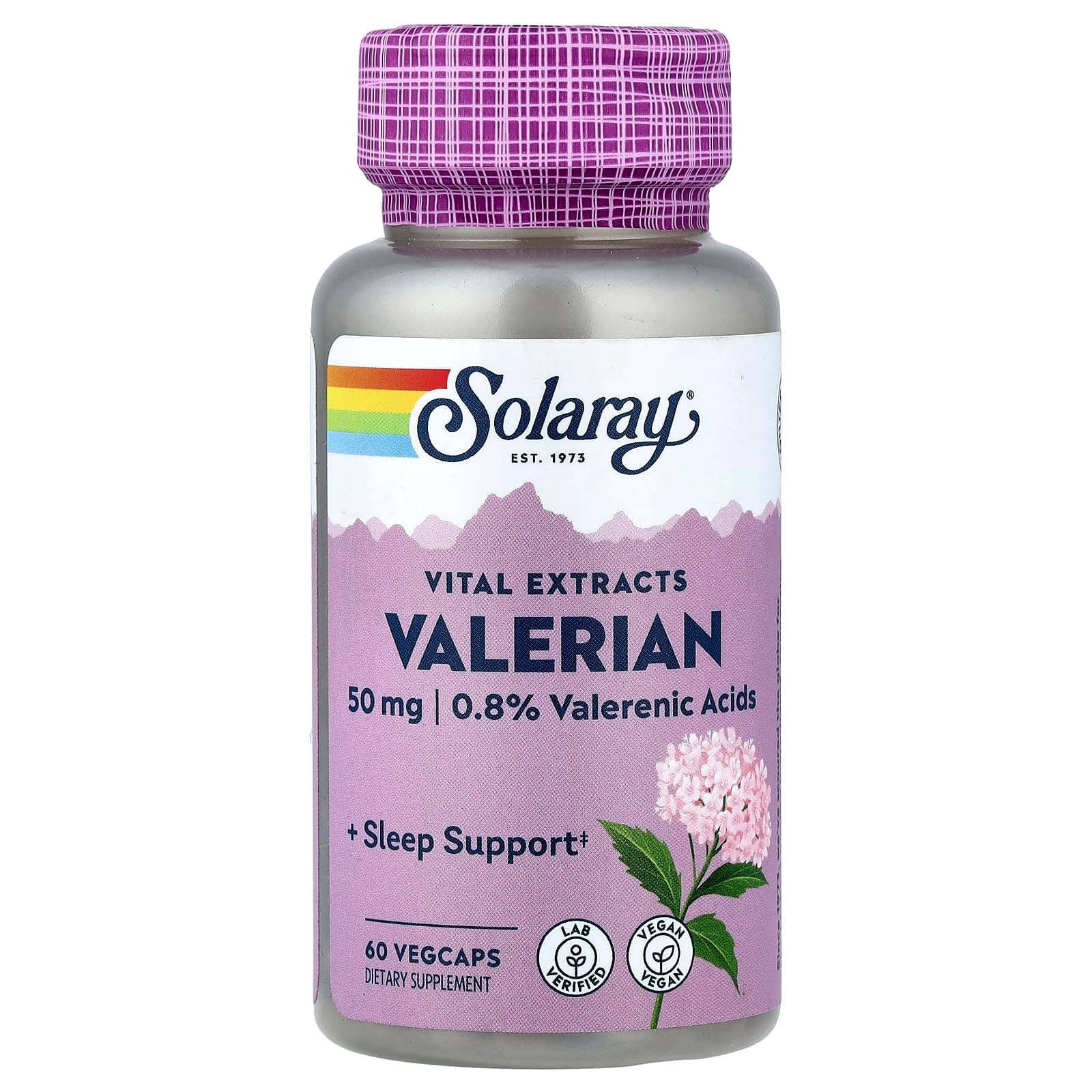 Valerian Root Extract 50 mg | Relaxation Support for a Healthy Sleep Cycle | 0.8% Valerenic Acids | 60 CT
