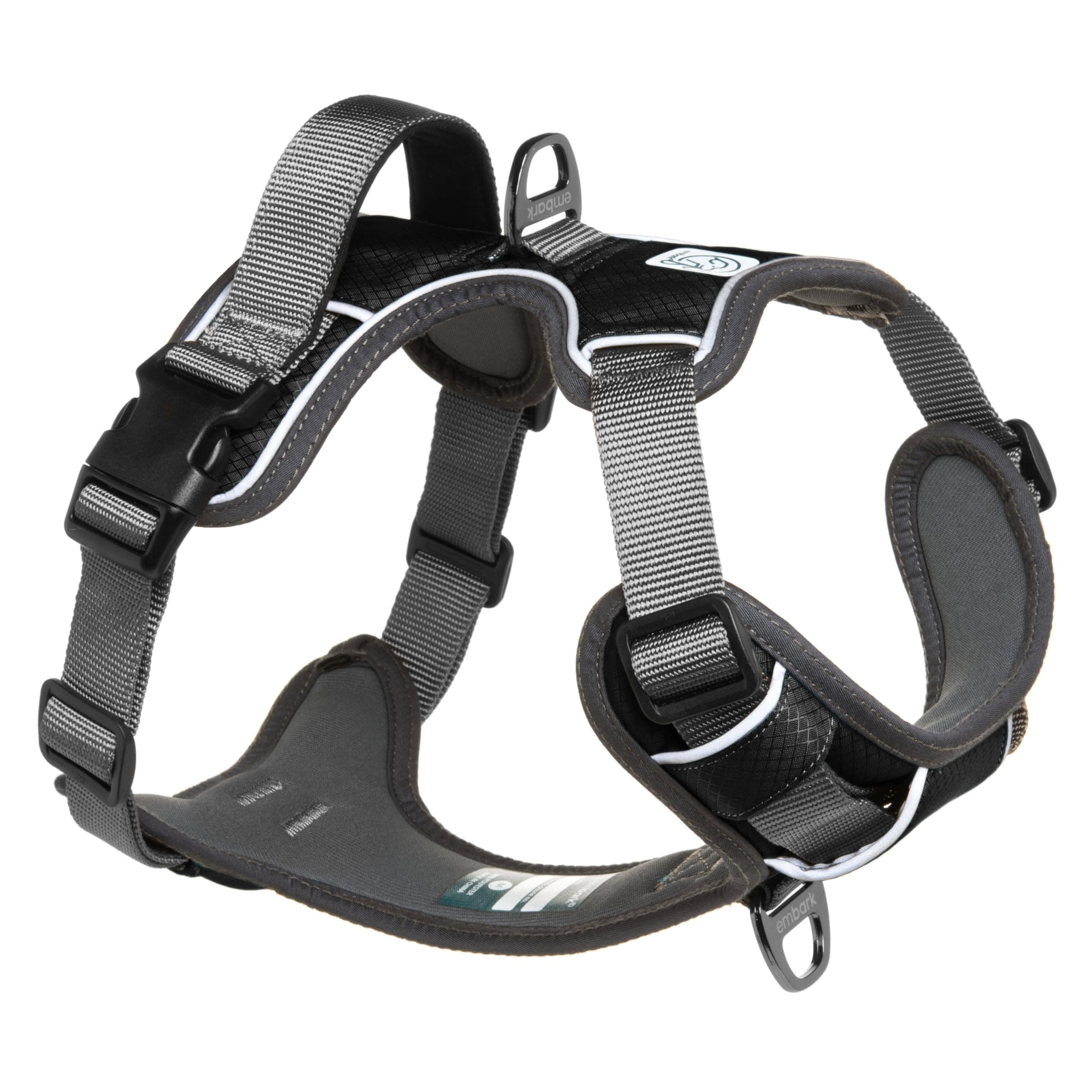Embark Pets Adventure Dog Harness, No Pull Dog Harness with 2 Leash Clips, for Small Dogs Anti Pull Front & Back with Control Handle, Adjustable, Soft & Padded