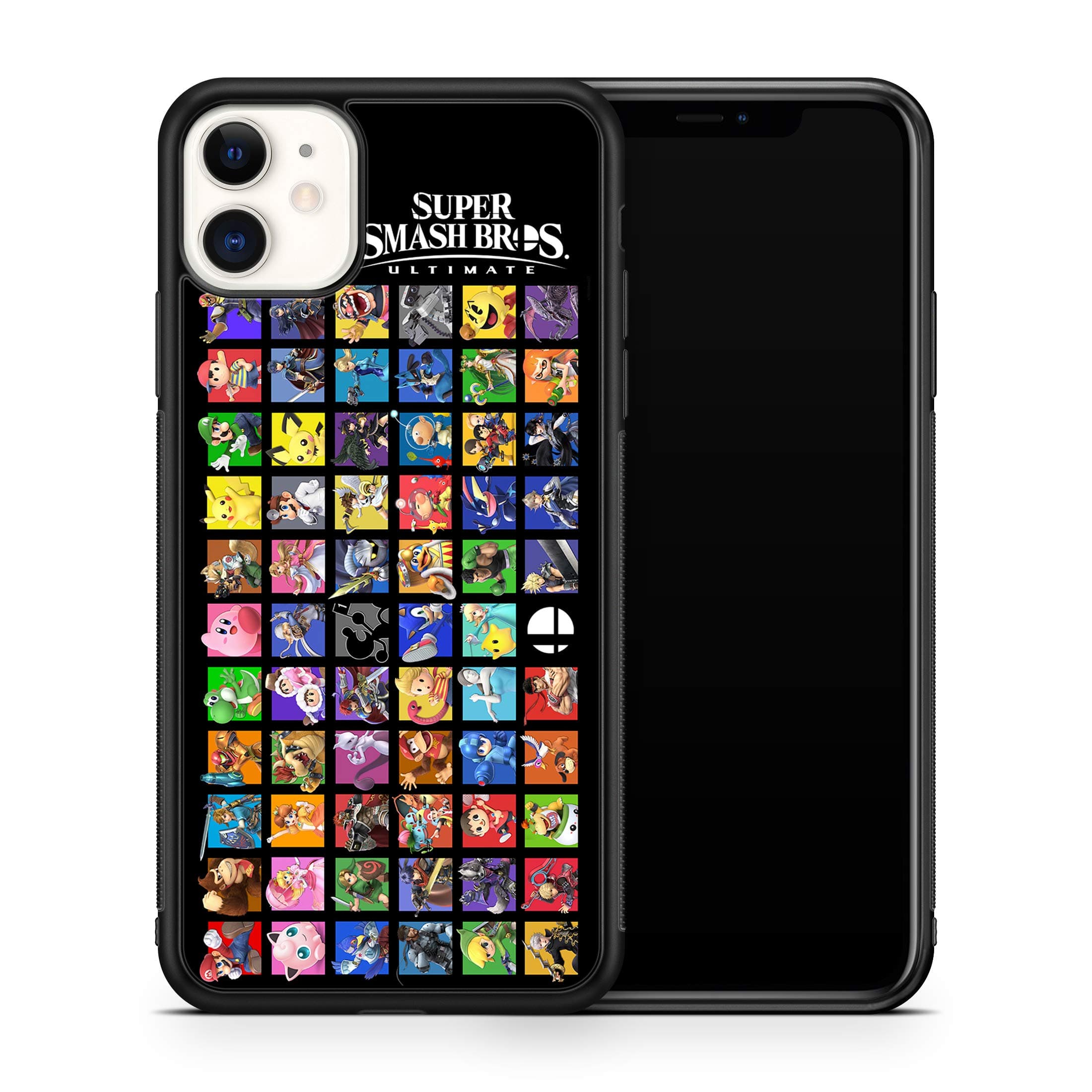 Video Games Bumper Phone Case Compatible with iPhone 11 (SSBU Characters)