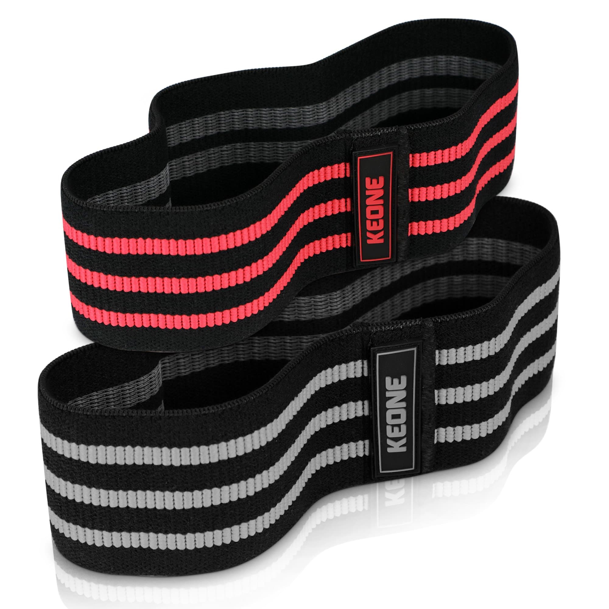Booty Bands - Workout Resistance Bands for Legs and Butt - Non Slip Fabric Resistance Hip Band for Glute Activation, Made for Beginner, Intermediate and Professional Use