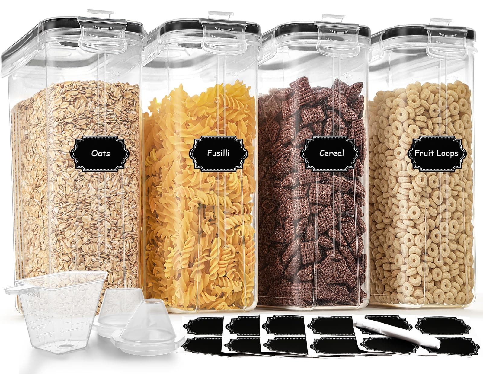 4 Pack Cereal Containers