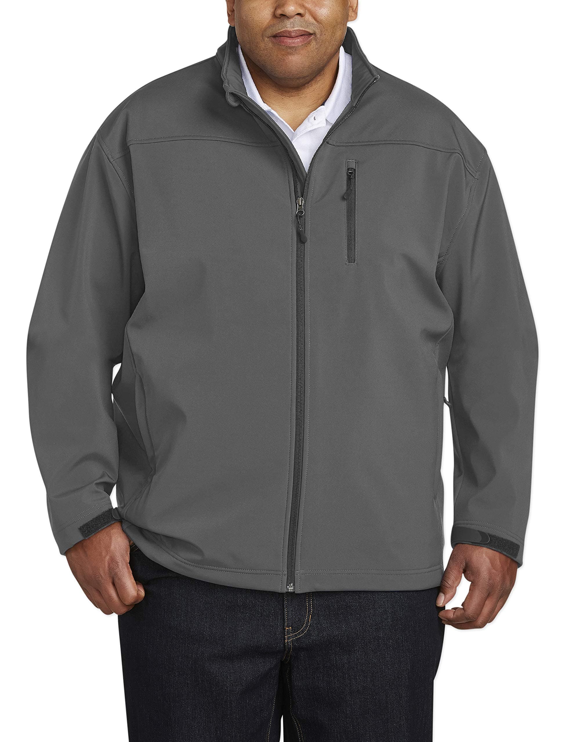 Men's Water-Resistant Softshell Jacket fit by DXL