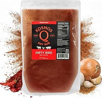 Dirty Bird BBQ Dry Rub, Sweet and Spicy Seasoning with Brown Sugar, Red Pepper, Garlic & Paprika For Chicken, Chicken Wings, Turkey, Ribs, Pork, Dry Rub For Smoking & Grilling Meat, 16 Oz Bag