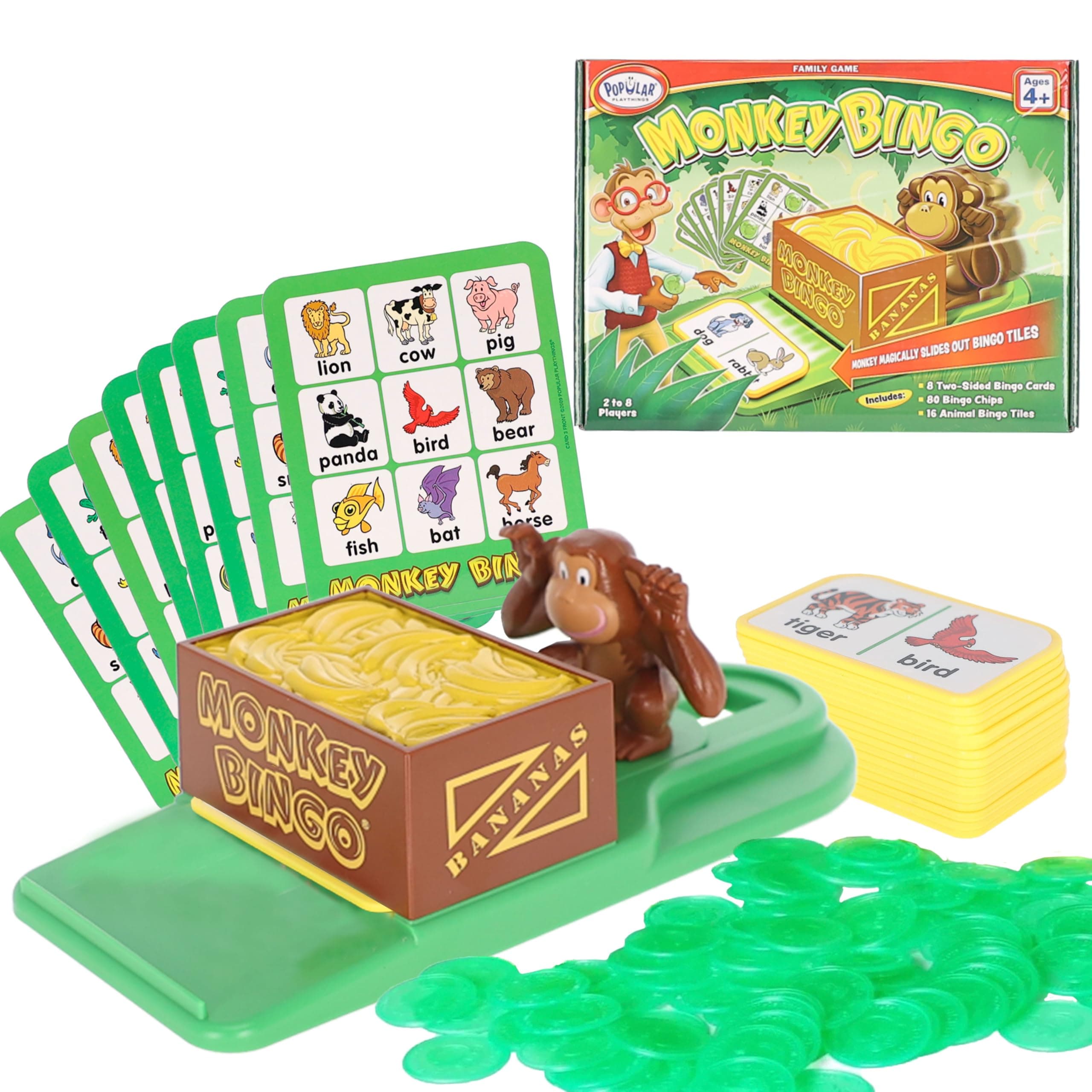 Popular Playthings Monkey Bingo Card Game