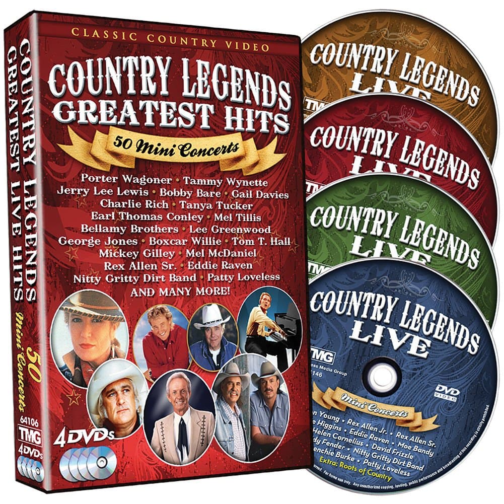 Country Legends Greatest Hits[4 DVD]