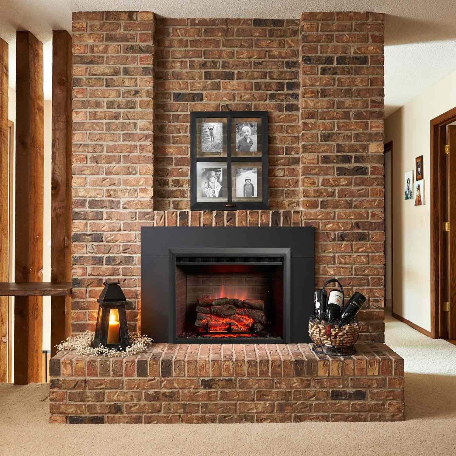 GreatCo Gallery Zero-Clearance Series Insert Electric Fireplace (GI-32-ZC-IS-42-ZC), 42-Inch Surround