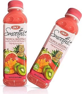 OKF Smoothie, Multi Vitamin Premium New Drink, 16.9 Fluid Ounce (Tropical Smoothie, 10 Pack)