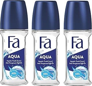 Deodorant 1.7 Oz. Roll-On Aqua (3-Pack), Unisex