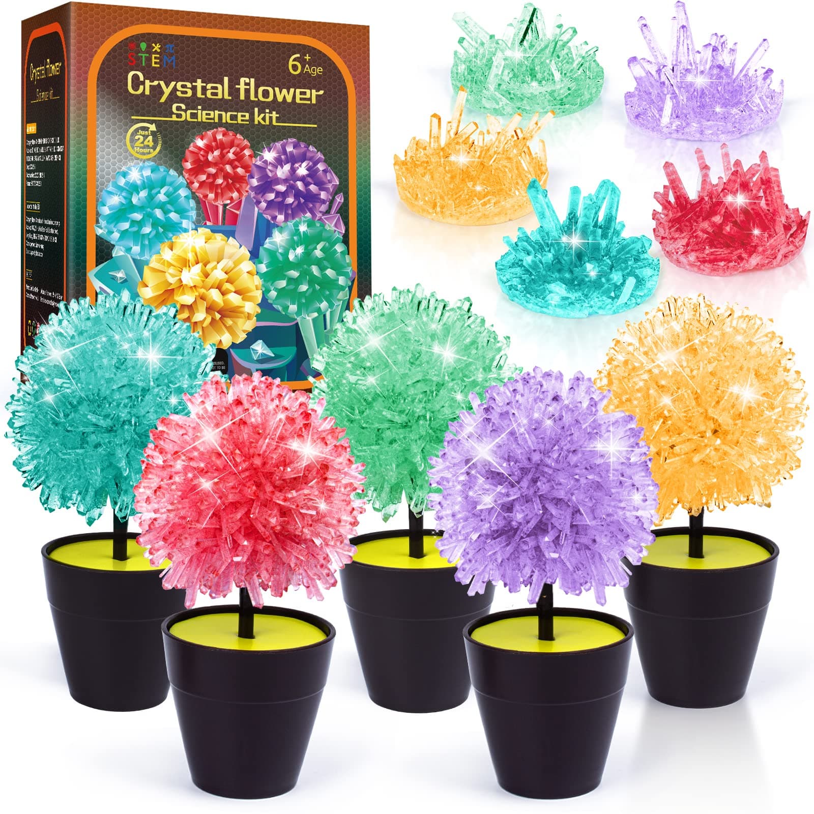 Crystal Growing Kit, STEM Projects Science Kits for Kids Age 8-12, Girls Toys 8-10 Years Old, Crafts Gift Toys for 6 7 8 9 10 11 12 Years Old Girls & Boys