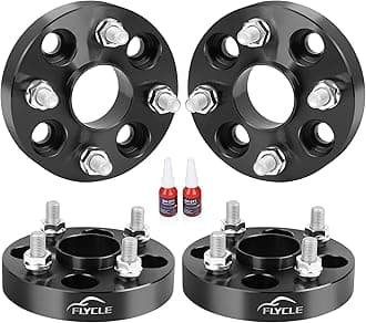 1 inch 4x100mm Hub Centric Wheel Spacers for 1989-2005 2016-2025 MX-5 Miata, 4x100 4 Lug Forged Wheel Spacer with 12x1.5 Studs & 54.1mm Bore for Corolla Celica Yaris Tercel