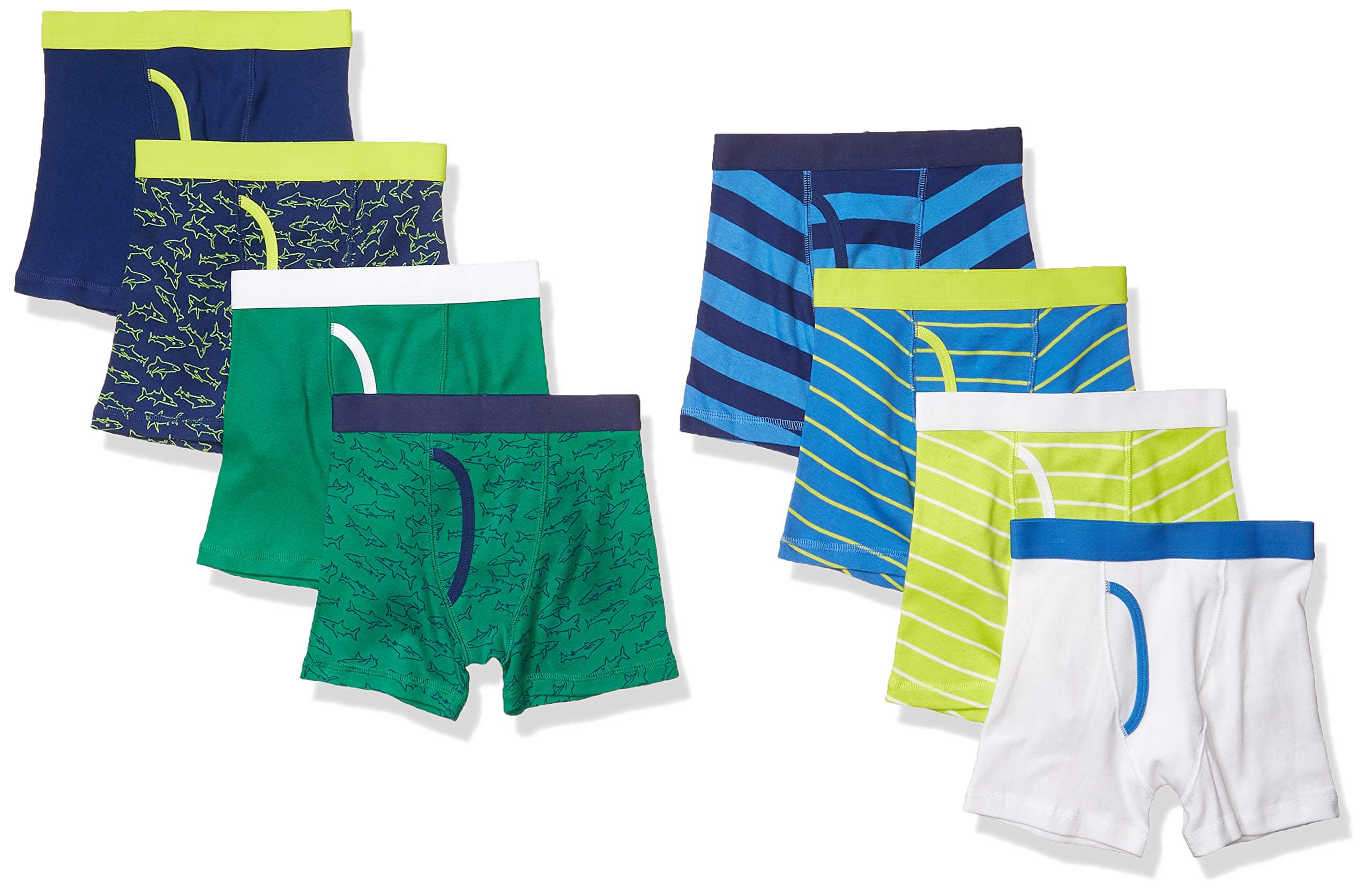 Boys' Cotton Boxer Briefs Underwear, Multipacks