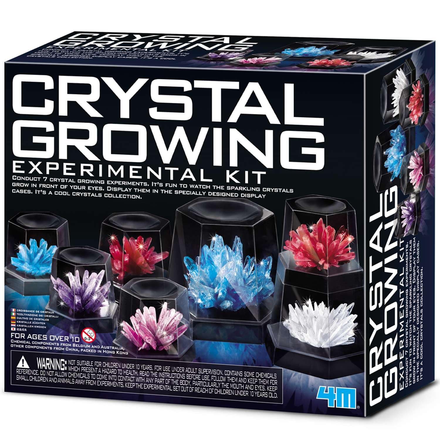 4M Crystal Growing Experimental Kit | A Science and Chemistry Kit for Kids Ages 14+ | Grow your own Crystals