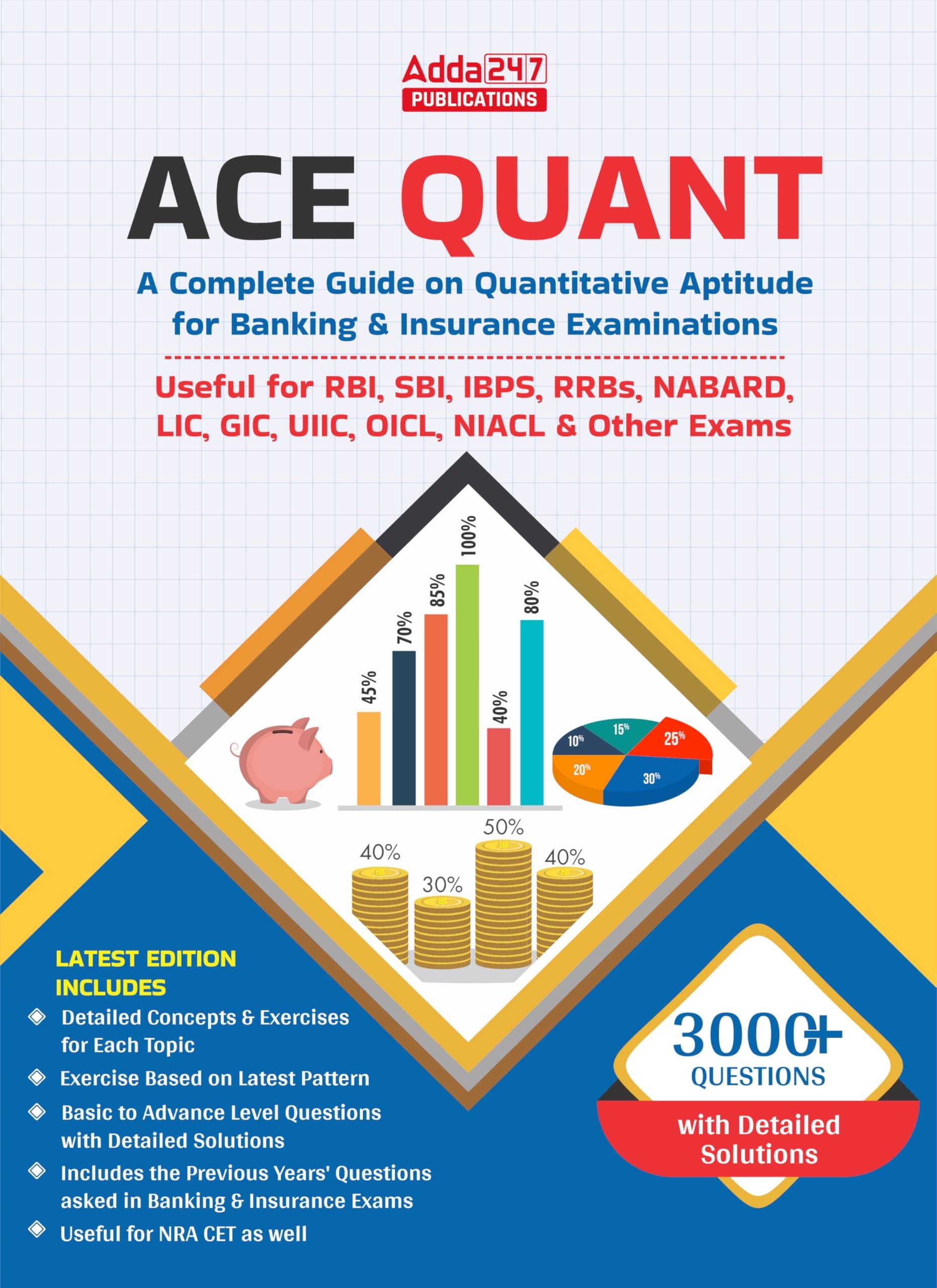 Ace Quantitative Aptitude Book For Banking and Insurance (Third English Medium Edition)