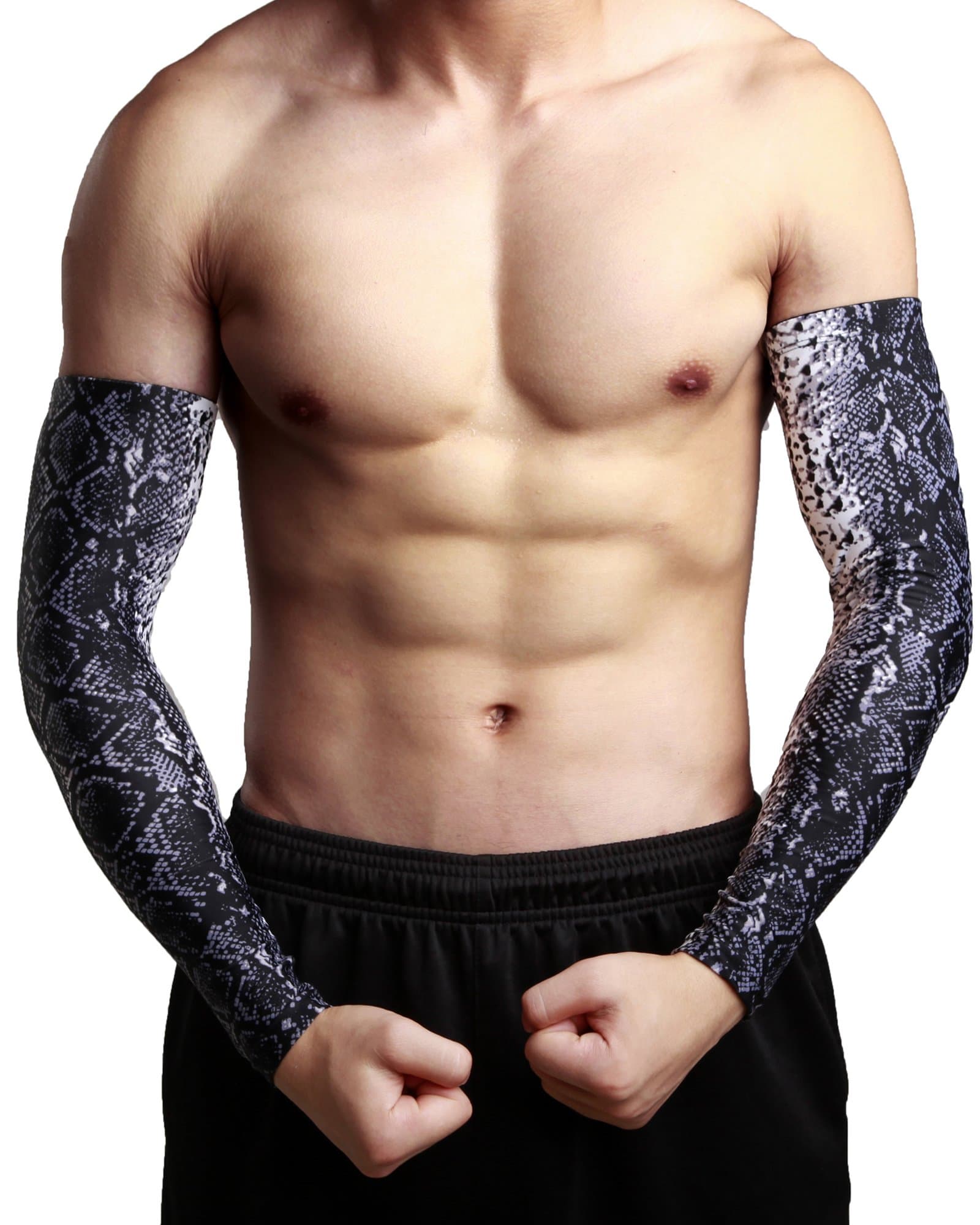 TALACCA Tattoo Forearm Sleeve Compression Arm Elbow Cover Pattern Cooling UV Protection for Men Women Youth Girl Tennis Running Cycling Volleyball Baseball Hiking Golf Fitness Sport -1Piece