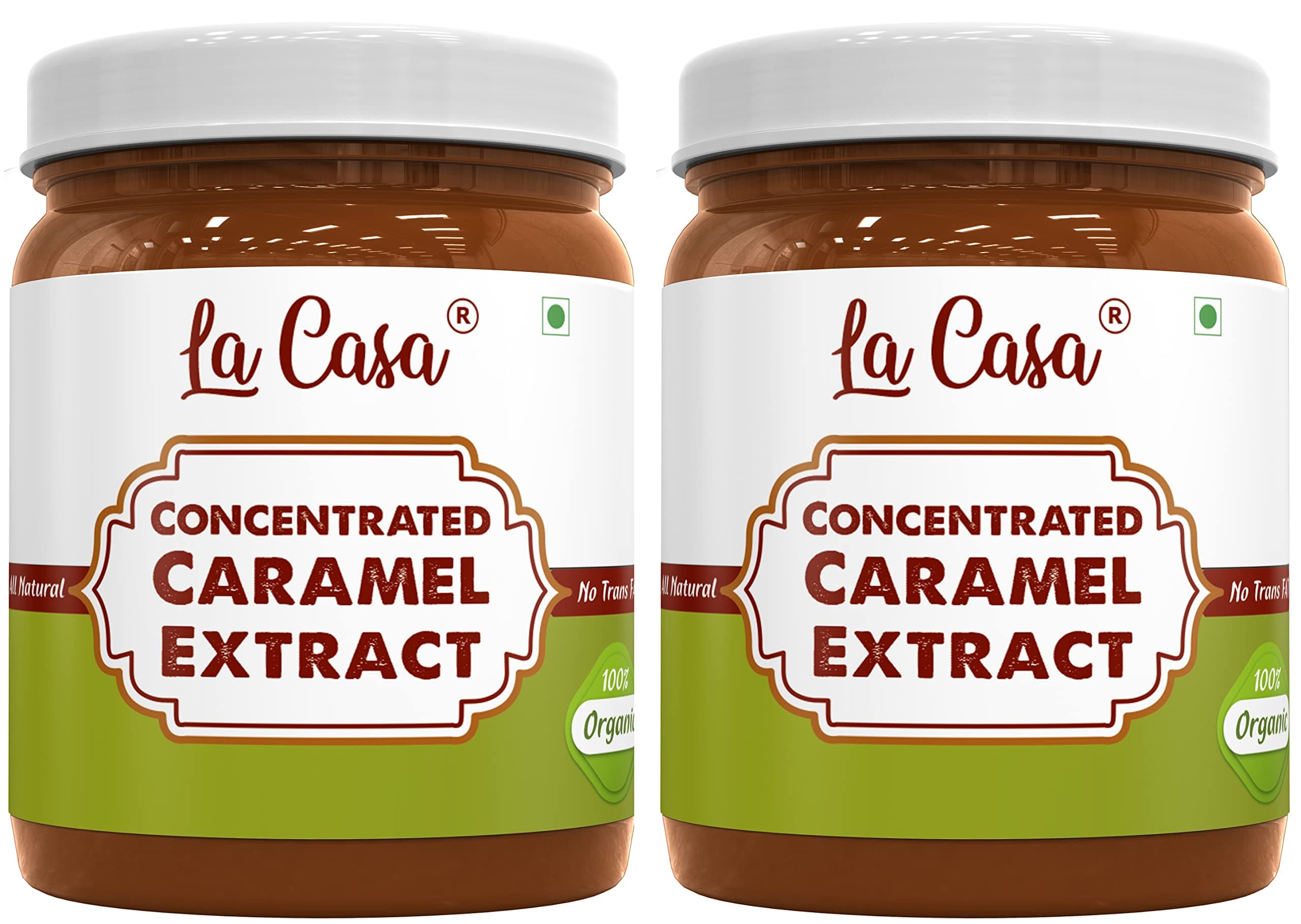 La Casa Concentrated Caramel Extract | 0.5% Dosage Required | Combo Pack of 2 | 350gx2 |
