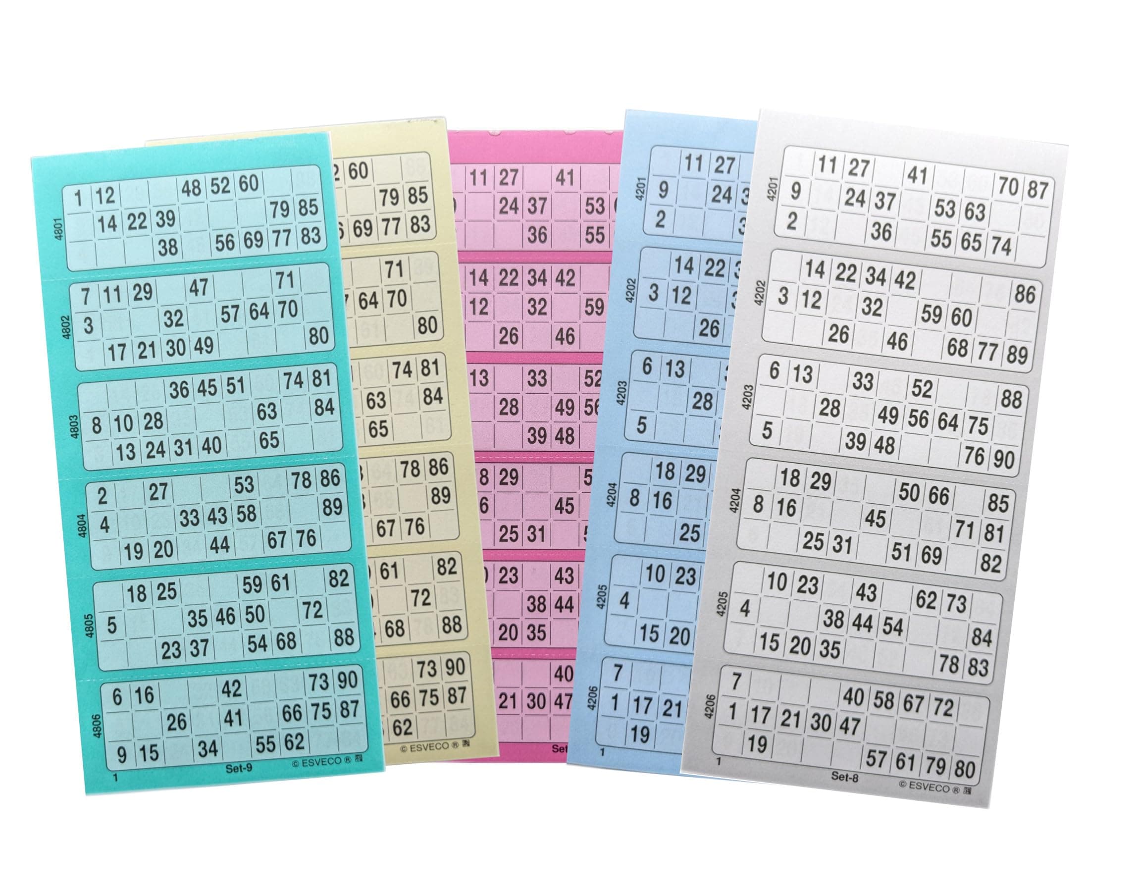 Bingo Ticket Block | 5 x Blocks = 3000 Tickets System 15 out of 90