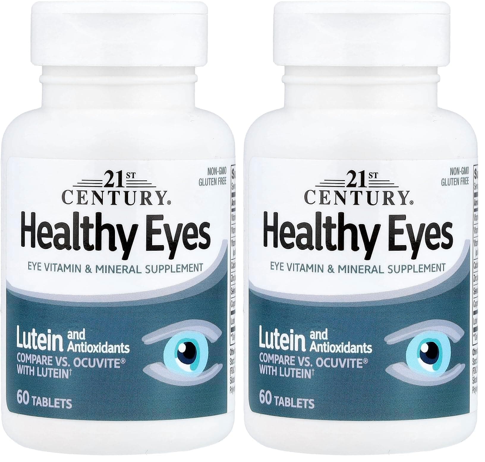 Healthy Eyes with Lutein Tablets White (27452) 60 Count (Pack of 2)
