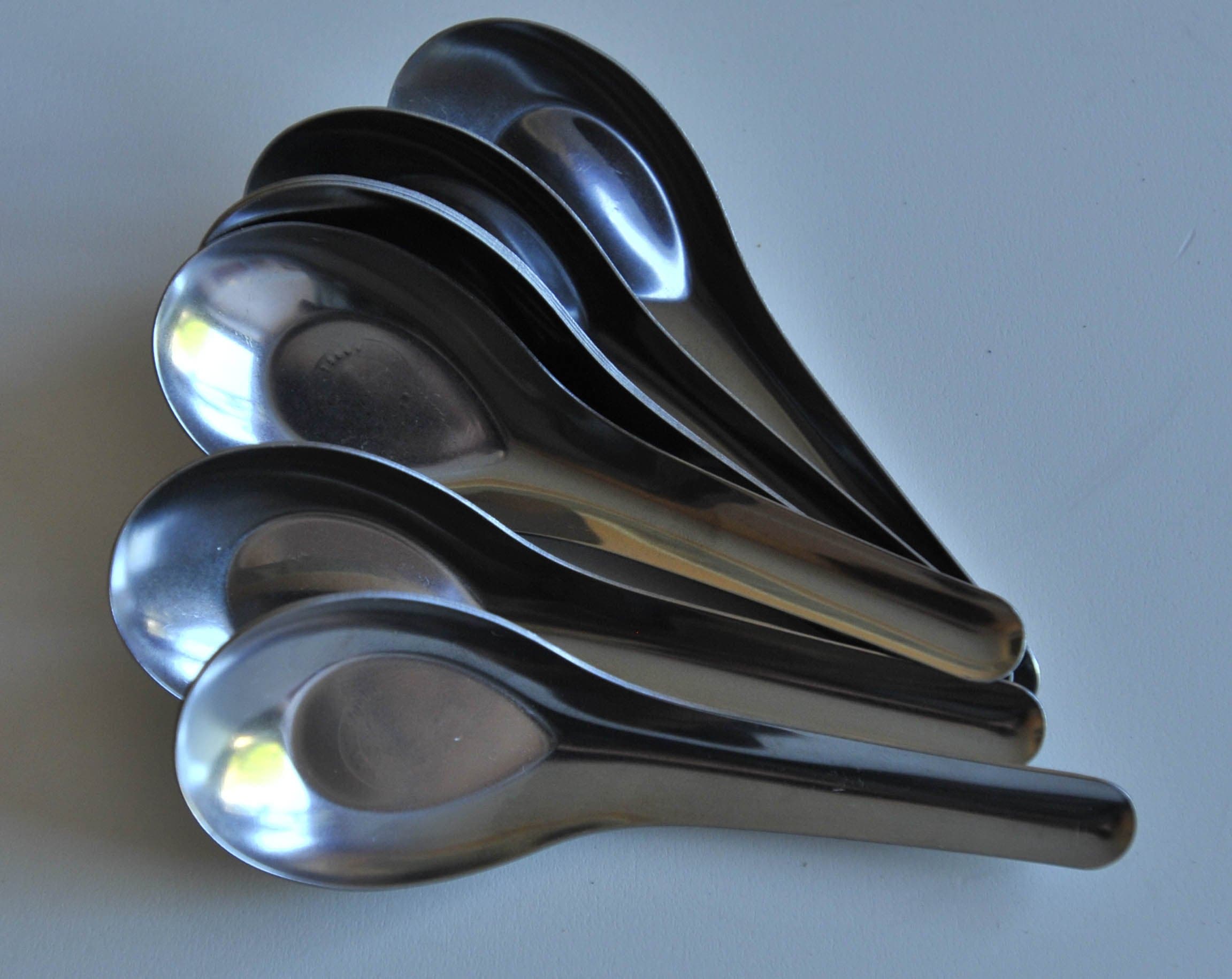 Stainless Chinese Soup Spoons, small size