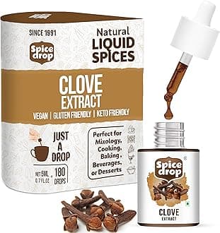 Spice Drop Clove (Laung) Extract | Natural Spice For Food And Beverages | Authentic Taste and Aromatic Flavor | Vegan | For Tea And Similar Beverages | 5ML (180 Drops equivalent to 40 grams powder)