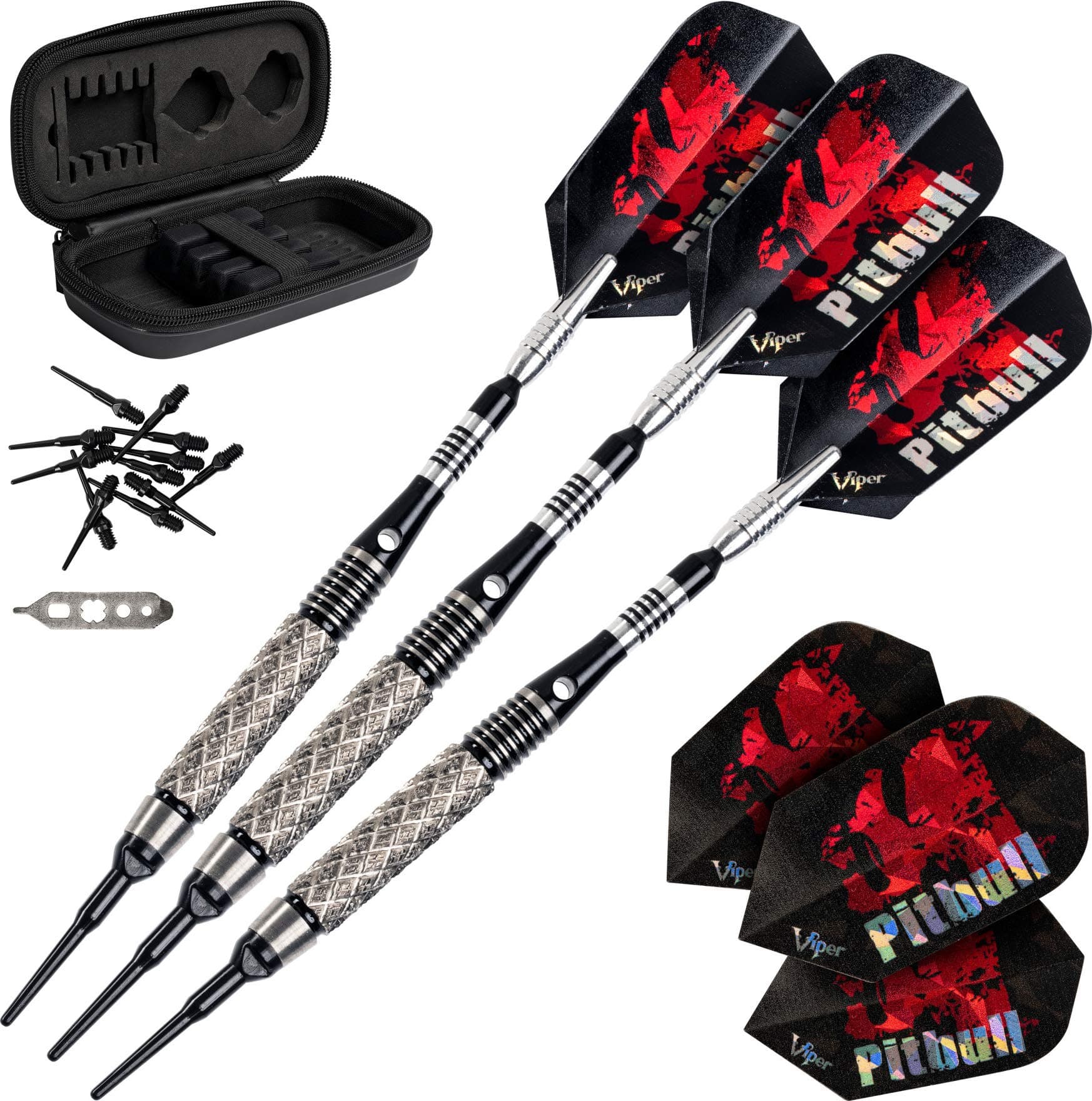 Viper Pitbull 90% Tungsten Soft Tip Dart Set, 18 Grams