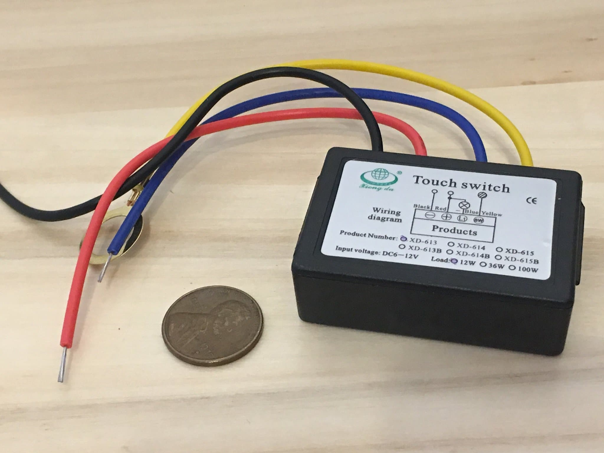 XD-613B LED Touch Dimmer Schalter 12V control relay module detect sensor B22