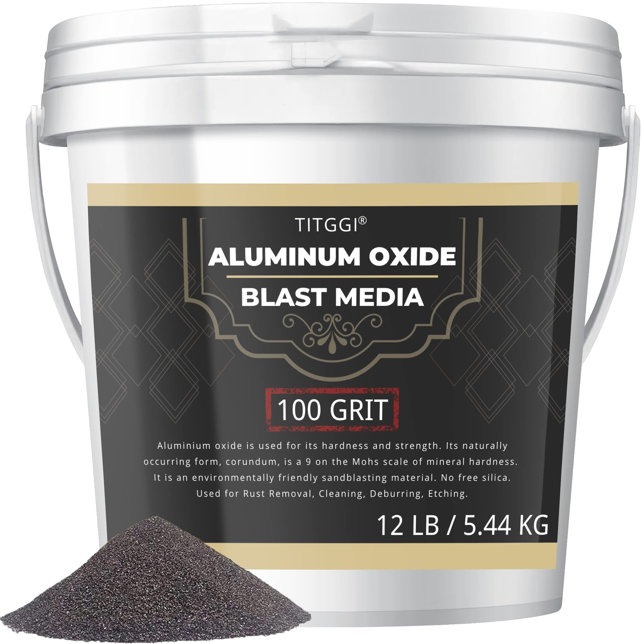#100 Aluminum Oxide Blast Media - 12LB