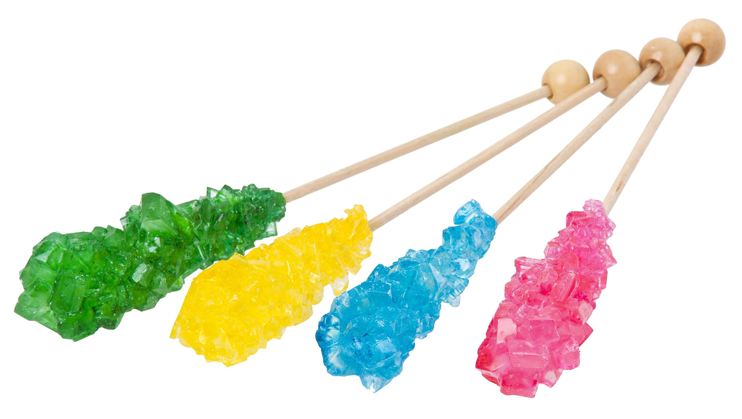 Dryden n Palmer Rock Candy on Stick, Assorted, 10 Count