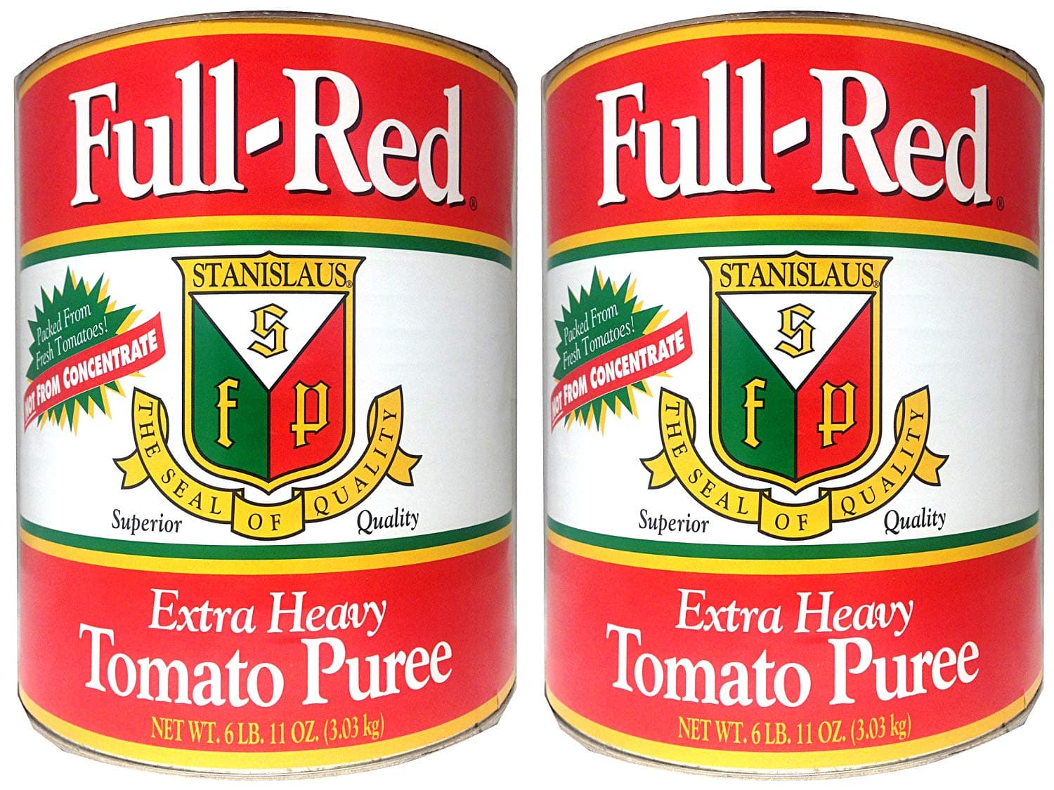 Stanislaus, Full Red Extra Heavy Tomato Puree, 102 oz (Pack of 2)