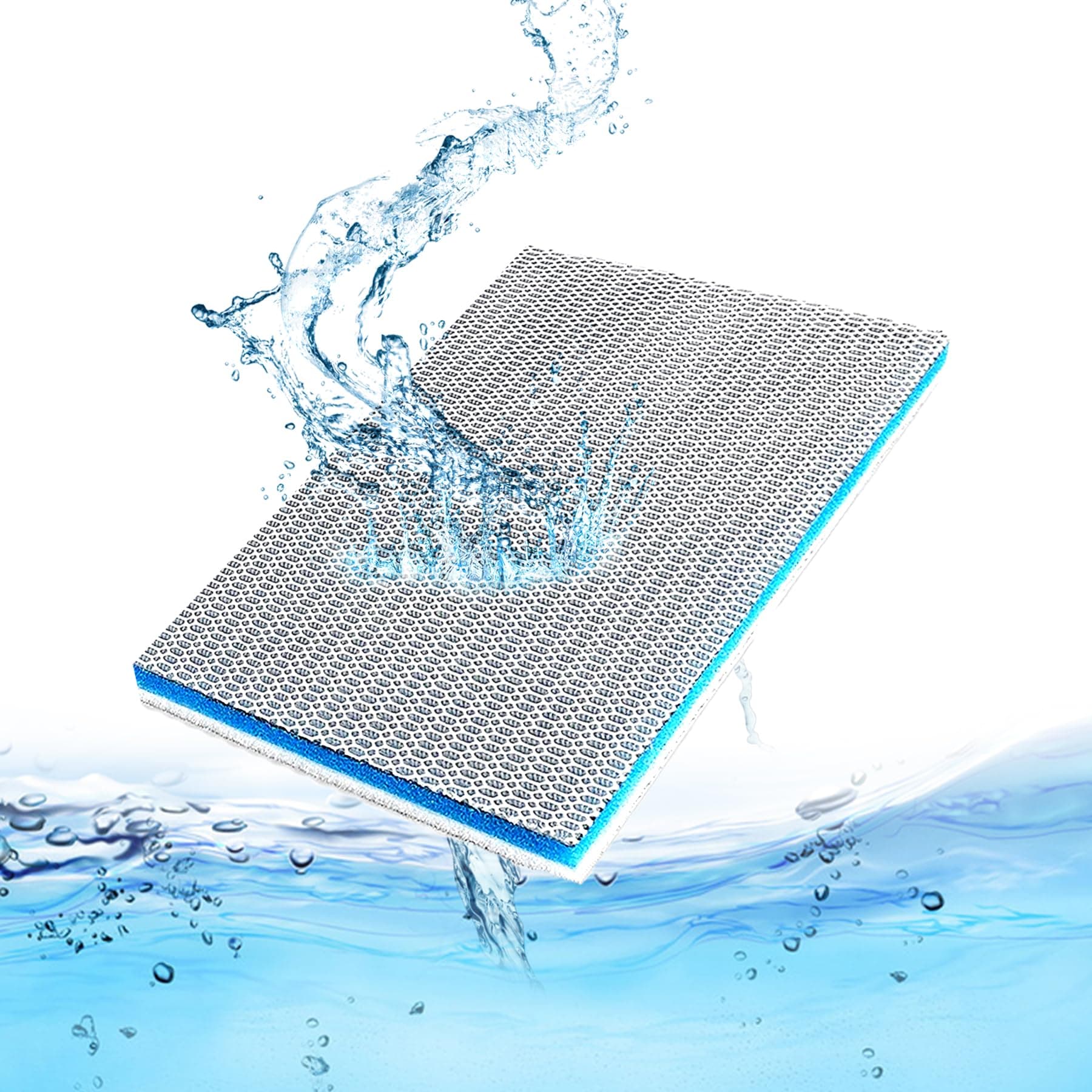 EKIND Aquarium Filter Media 8 Layer Aquarium Filter Sponge, Fish Tank Accessory Sponge Filter, Super Filter Effect, Filter Sponge for Fish Tank Aquarium (10in x 4in)