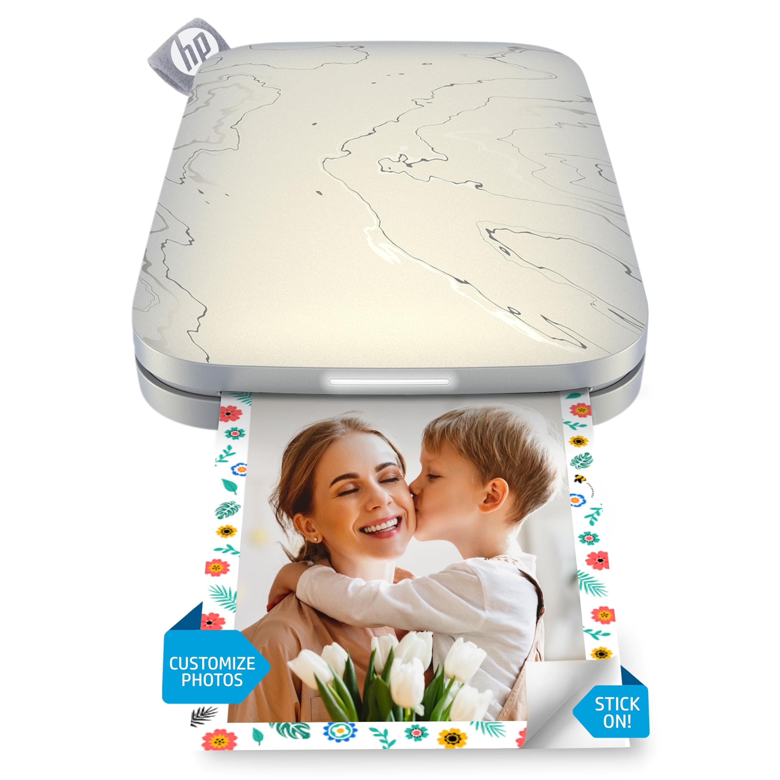 Sprocket Select Portable Instant Photo Printer for Android and iOS devices (Eclipse) Prints on 2.3x3.4” Sticky-Backed Zink Photo, White