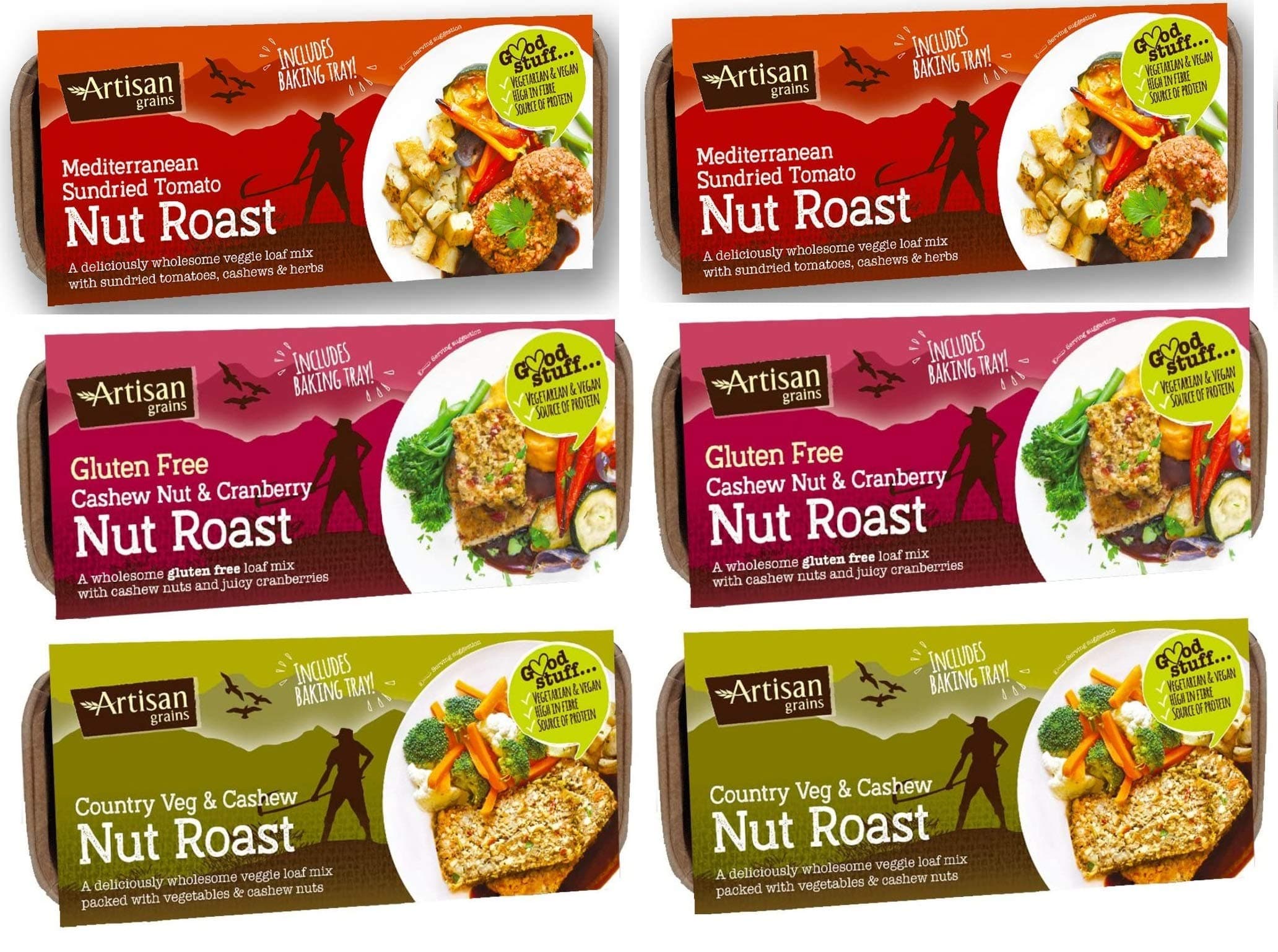 Artisan Grains Nut Roast Mixed Case 6 x 200g