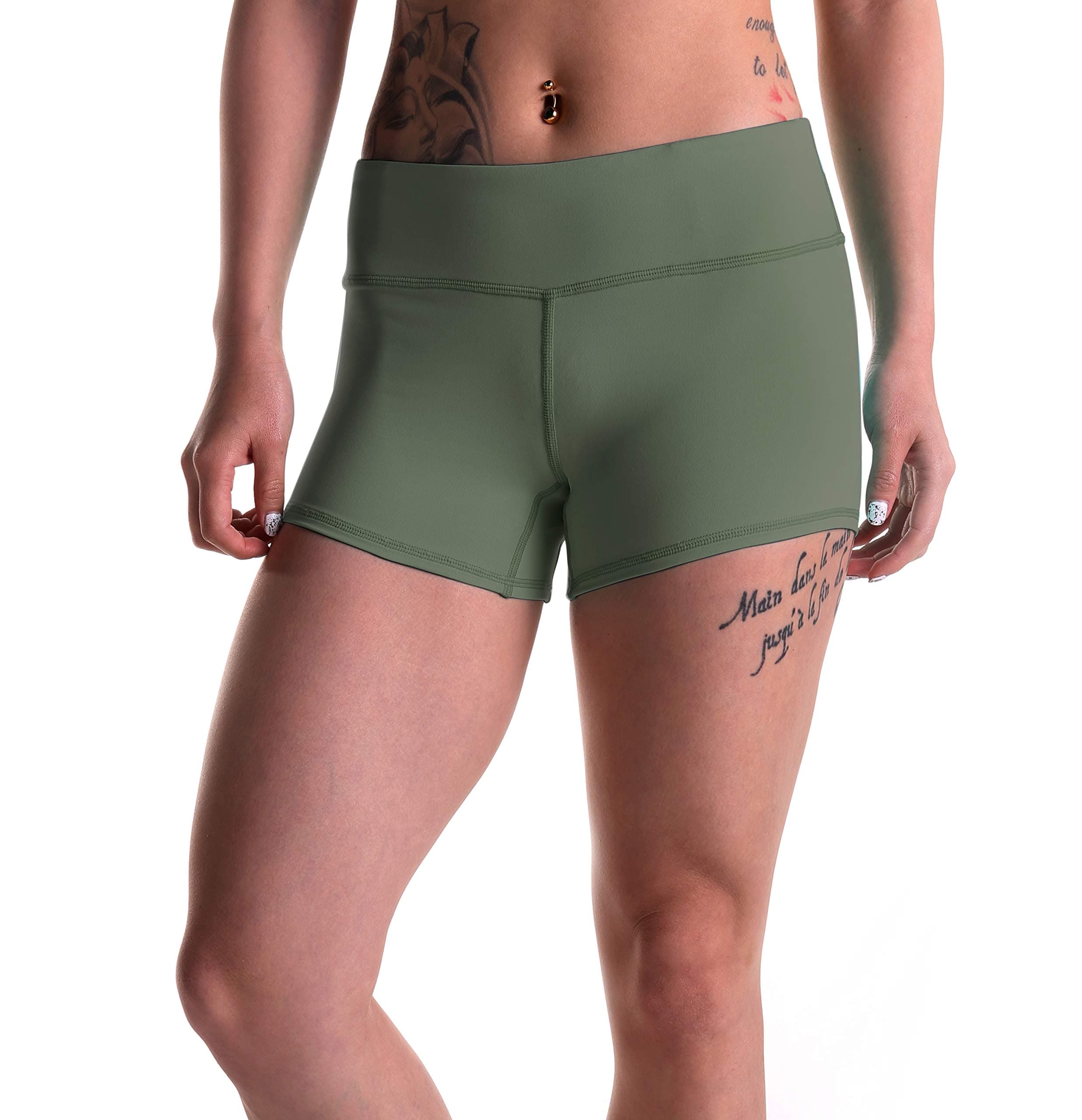 Tough Mode Women's 3" Athletic Workout Volleyball Running WOD Compression Shorts