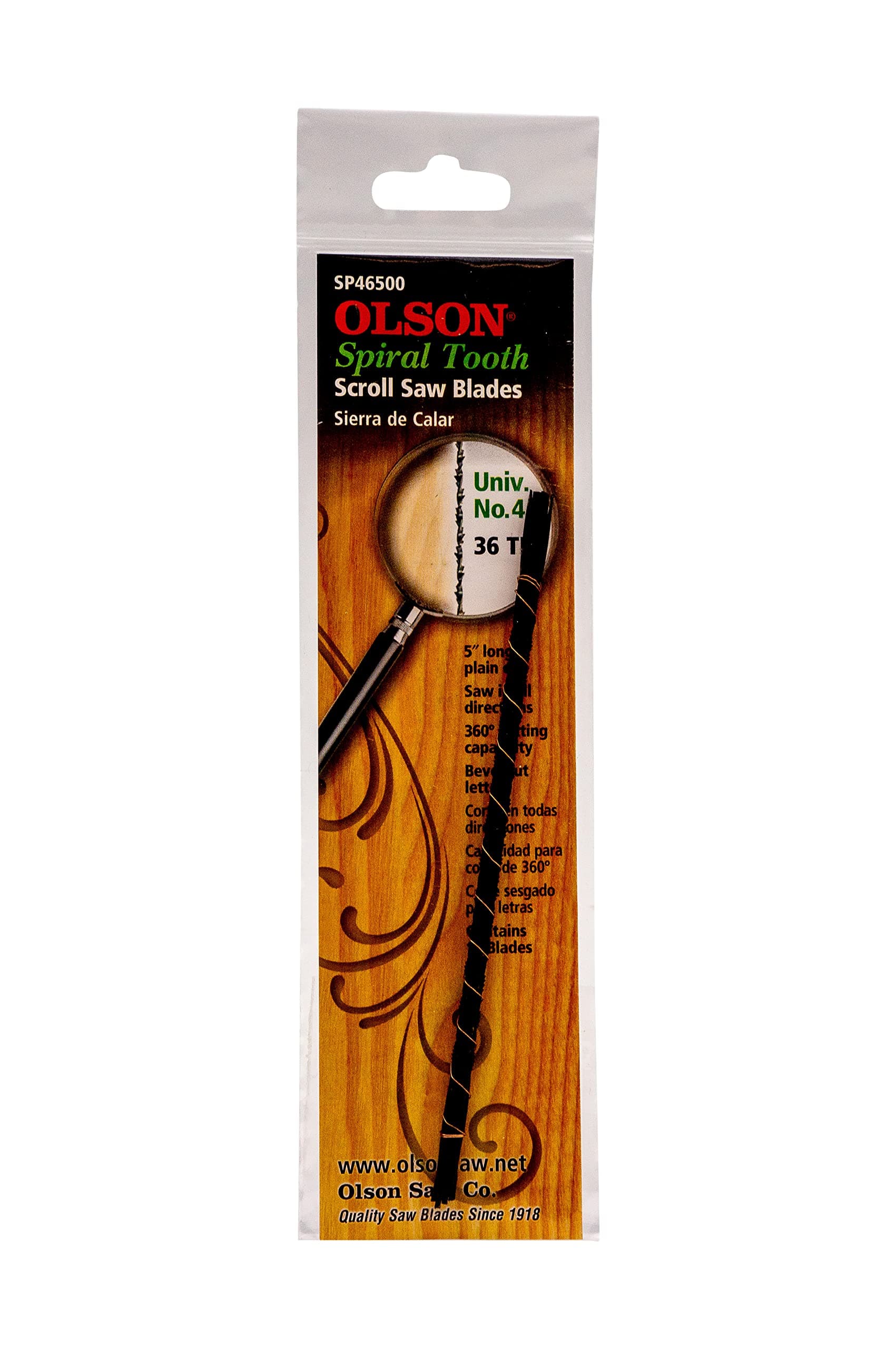Olson Saw SP46500 Spiral Scroll Saw Blade