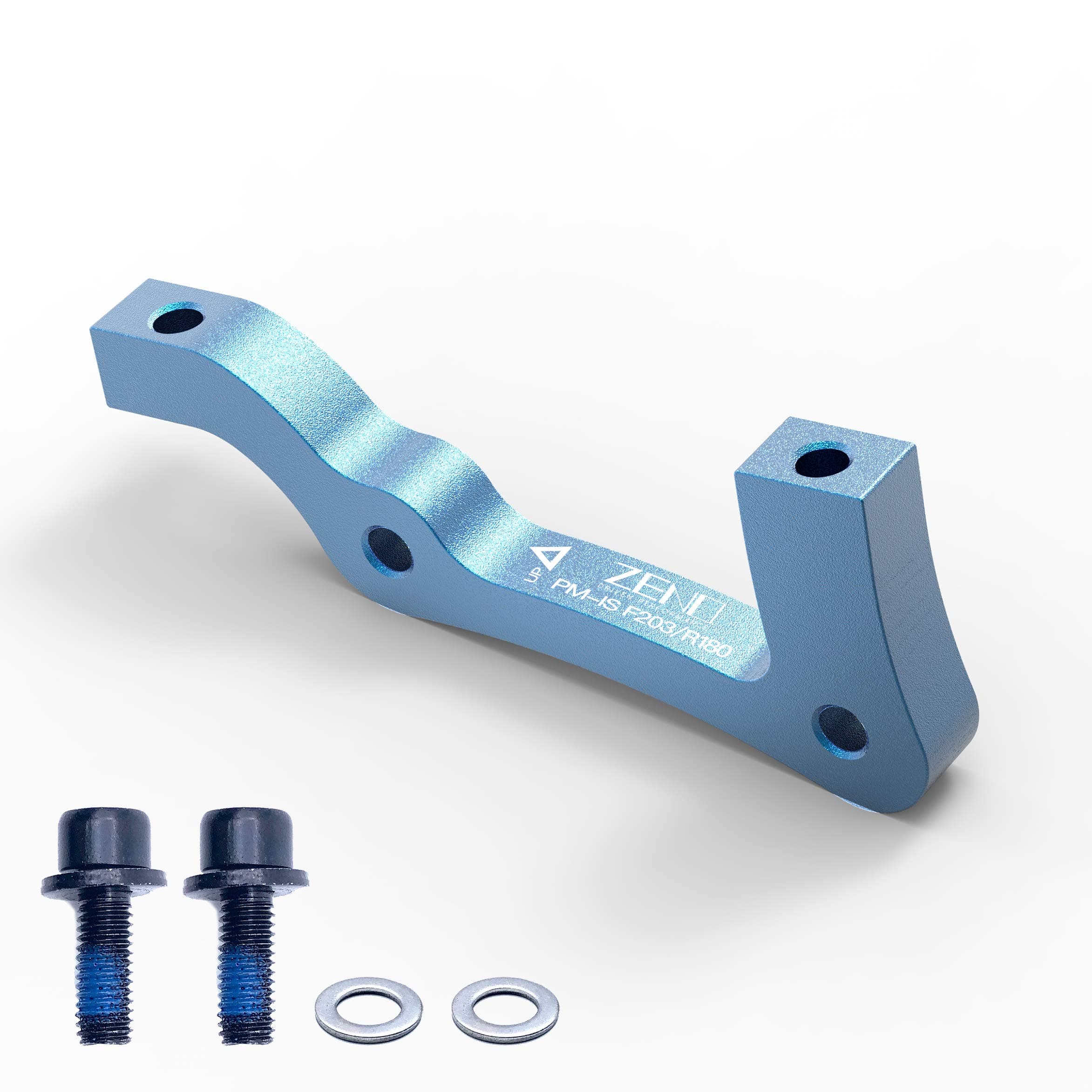 Zeno Rotor Adaptor - is to Post Mount Caliper, Front 203/ Rear 180