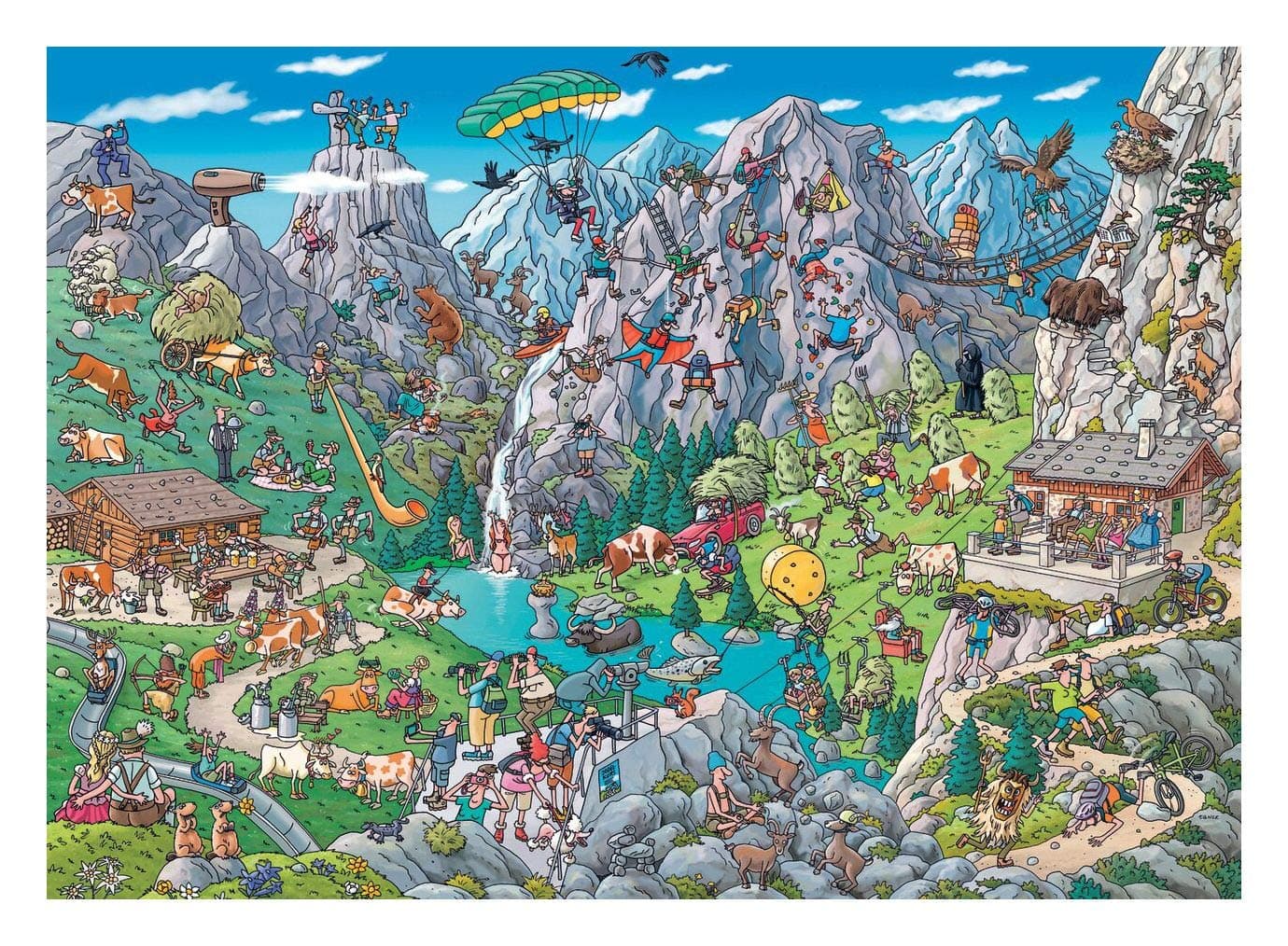 Alpine Fun 1000 Piece Birgit Tanck Jigsaw Puzzle