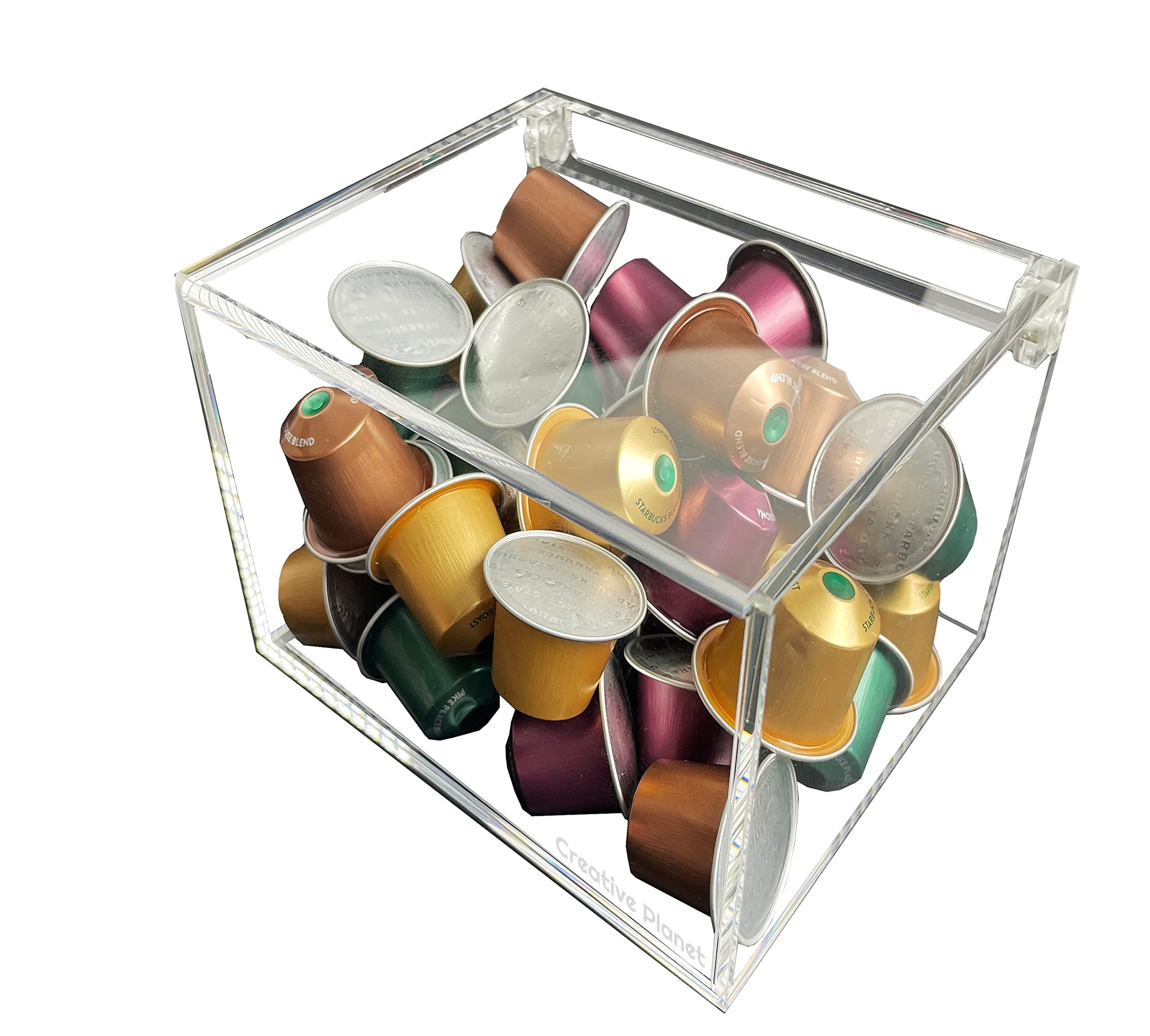 Coffee Pods Holder for Nespresso, Vertuo, Space Saving Kitchen Organizer for Sugar, Creamers, Candy, Easily Declutter Space Saving Kitchen Storage Organizer. Decor Neutral (Classic)