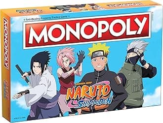 Monopoly: Naruto | Collectible Monopoly Game Featuring Japanese Manga Series | Familiar Locations and Iconic Moments from The Anime Show | 2-6 Players